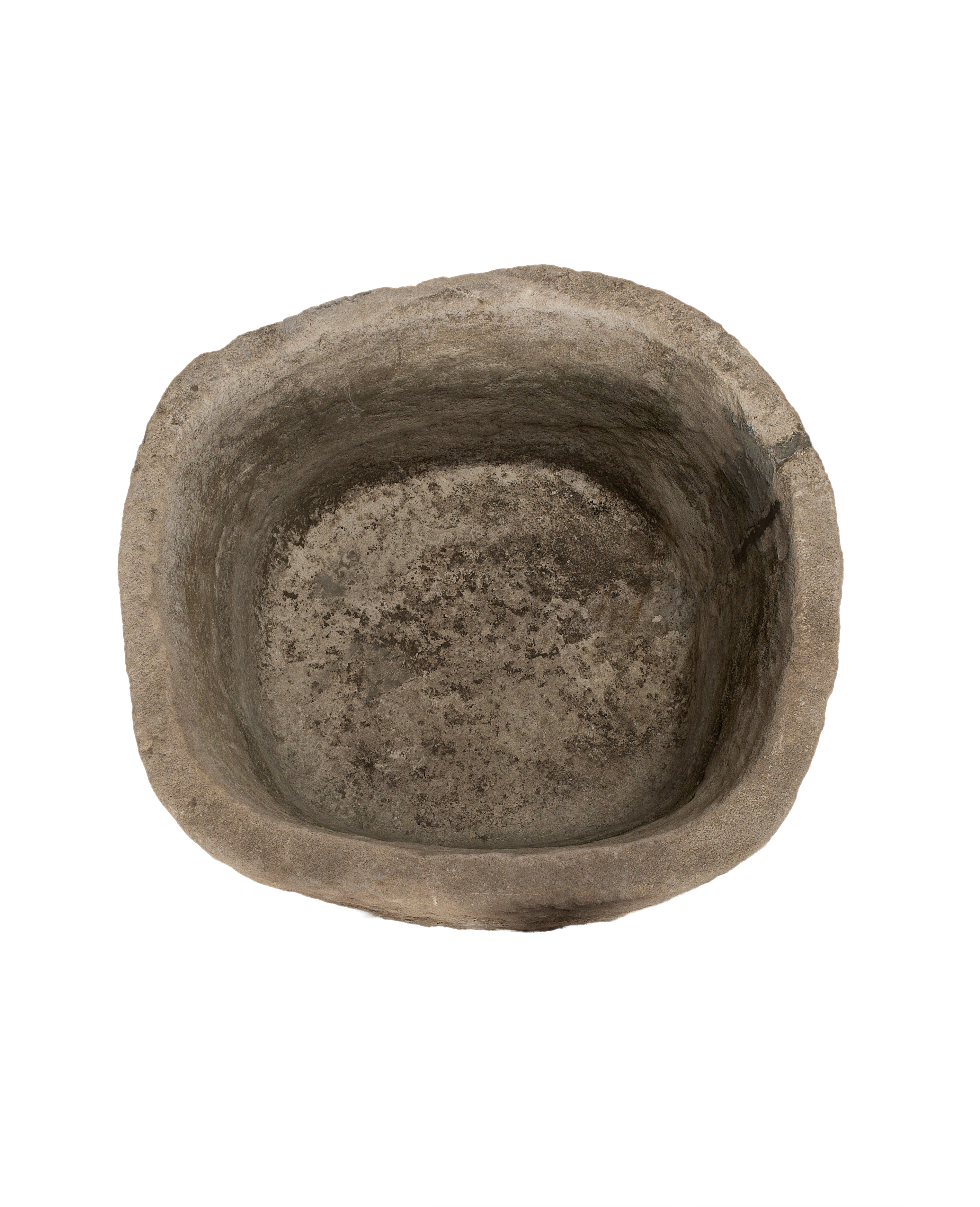 Limestone Trough - Round side view