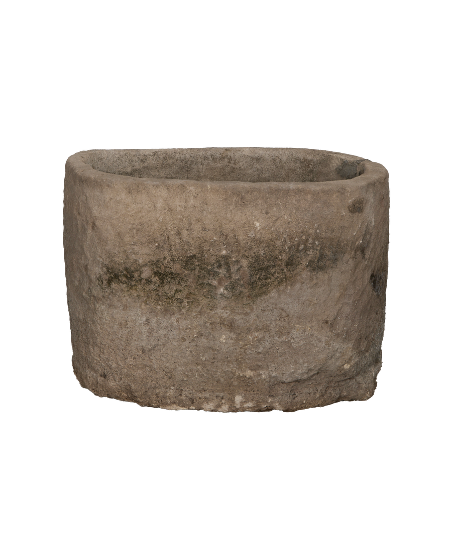 Limestone Trough - Round alternate angle