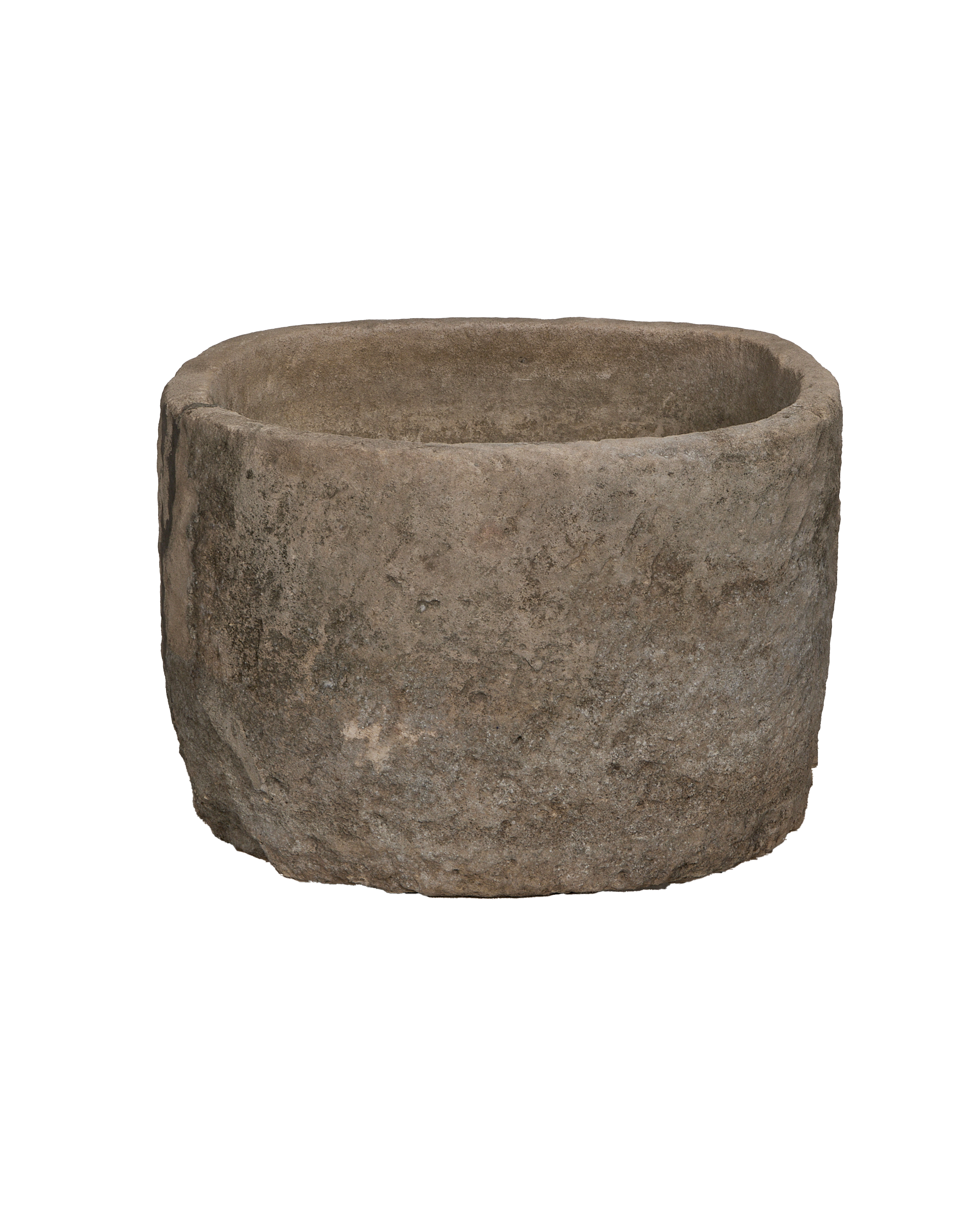 Limestone Trough - Round - oak - from Indonesia - vintage