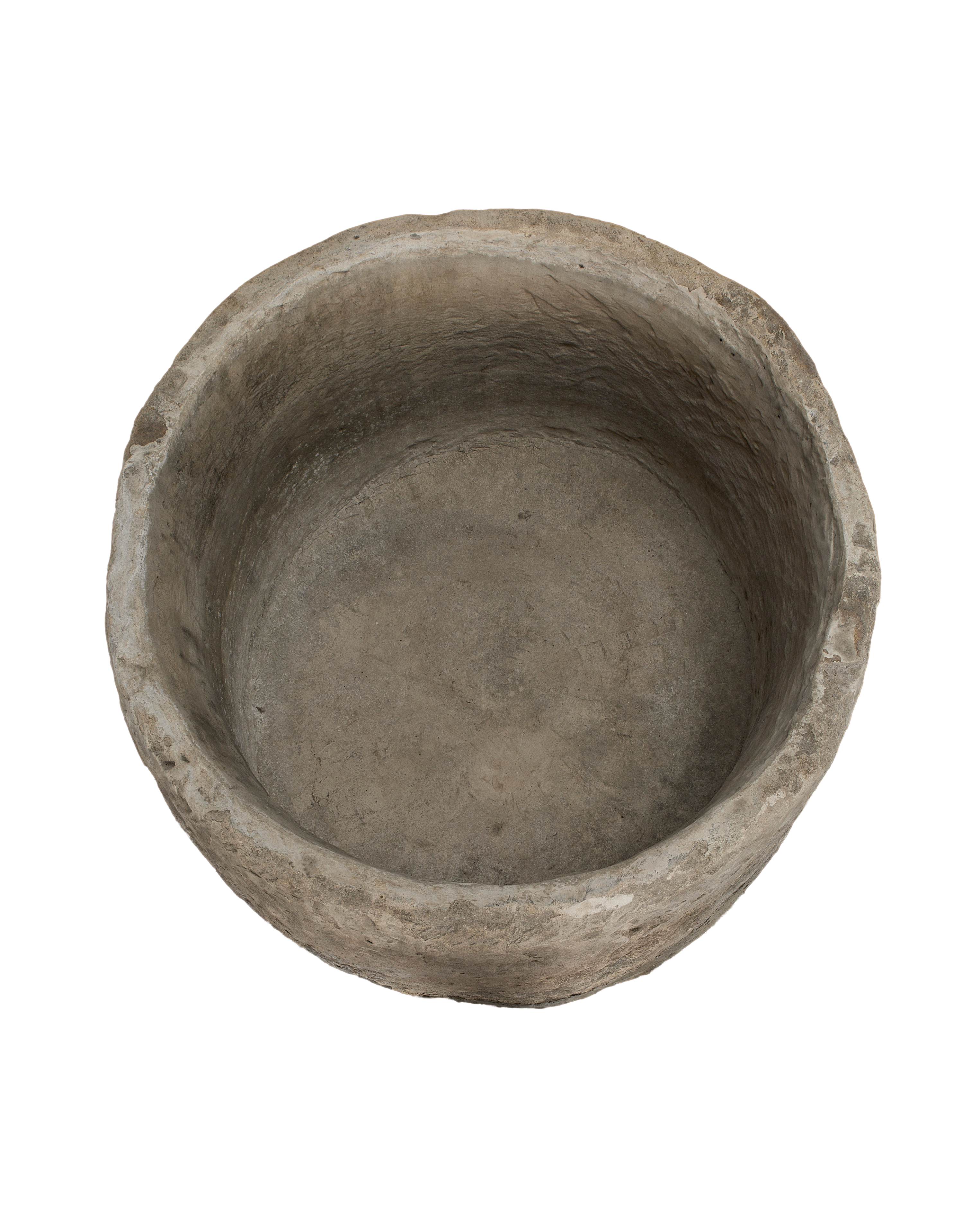 Limestone Trough - Round side view