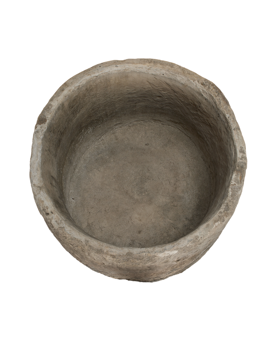 Limestone Trough - Round side view