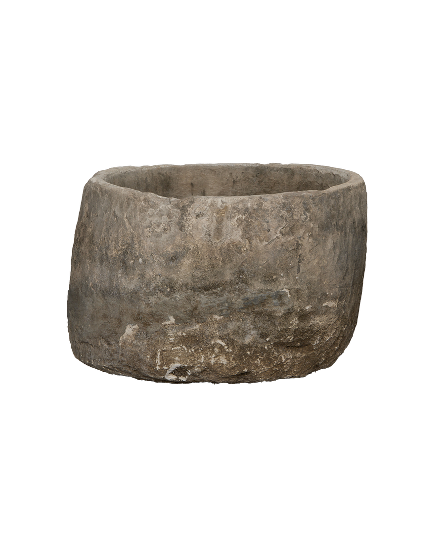 Limestone Trough - Round alternate angle
