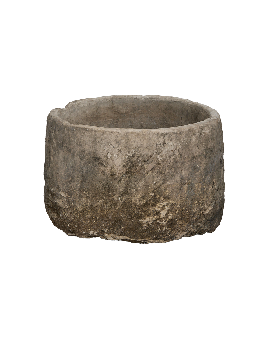 Limestone Trough - Round close-up