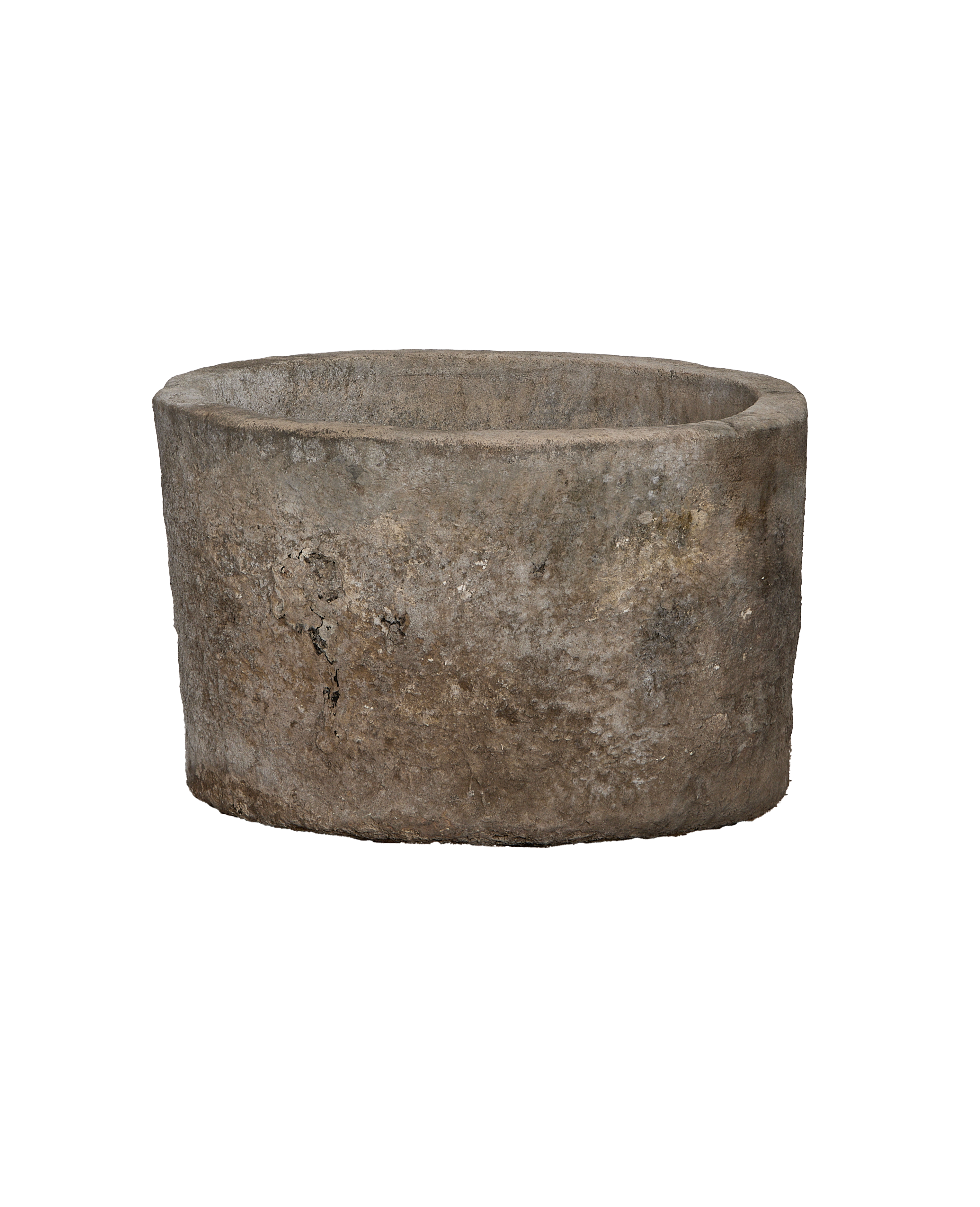Limestone Trough - Round - oak - from Indonesia - vintage