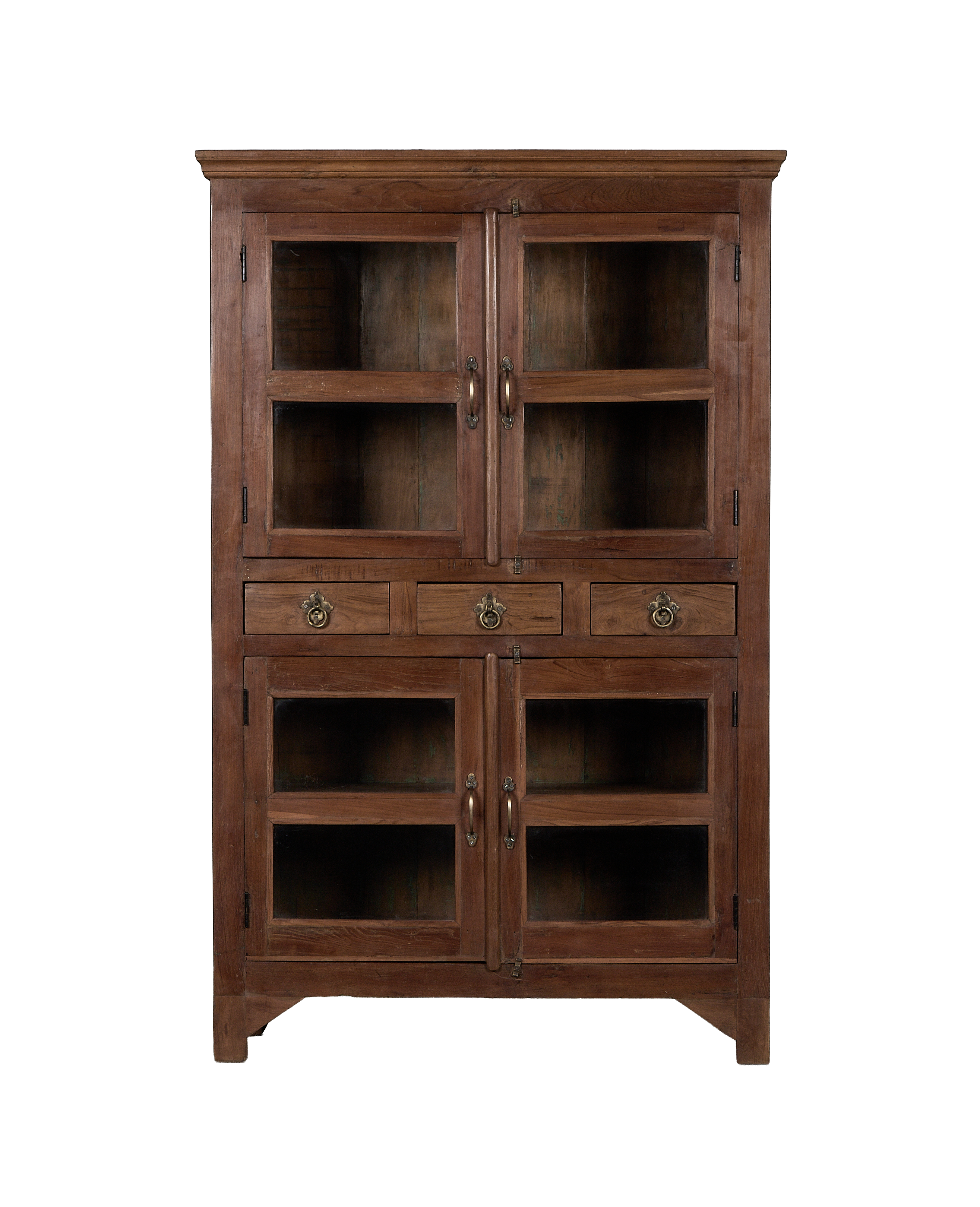 Wood Cabinet - Natural - oak - from India - vintage