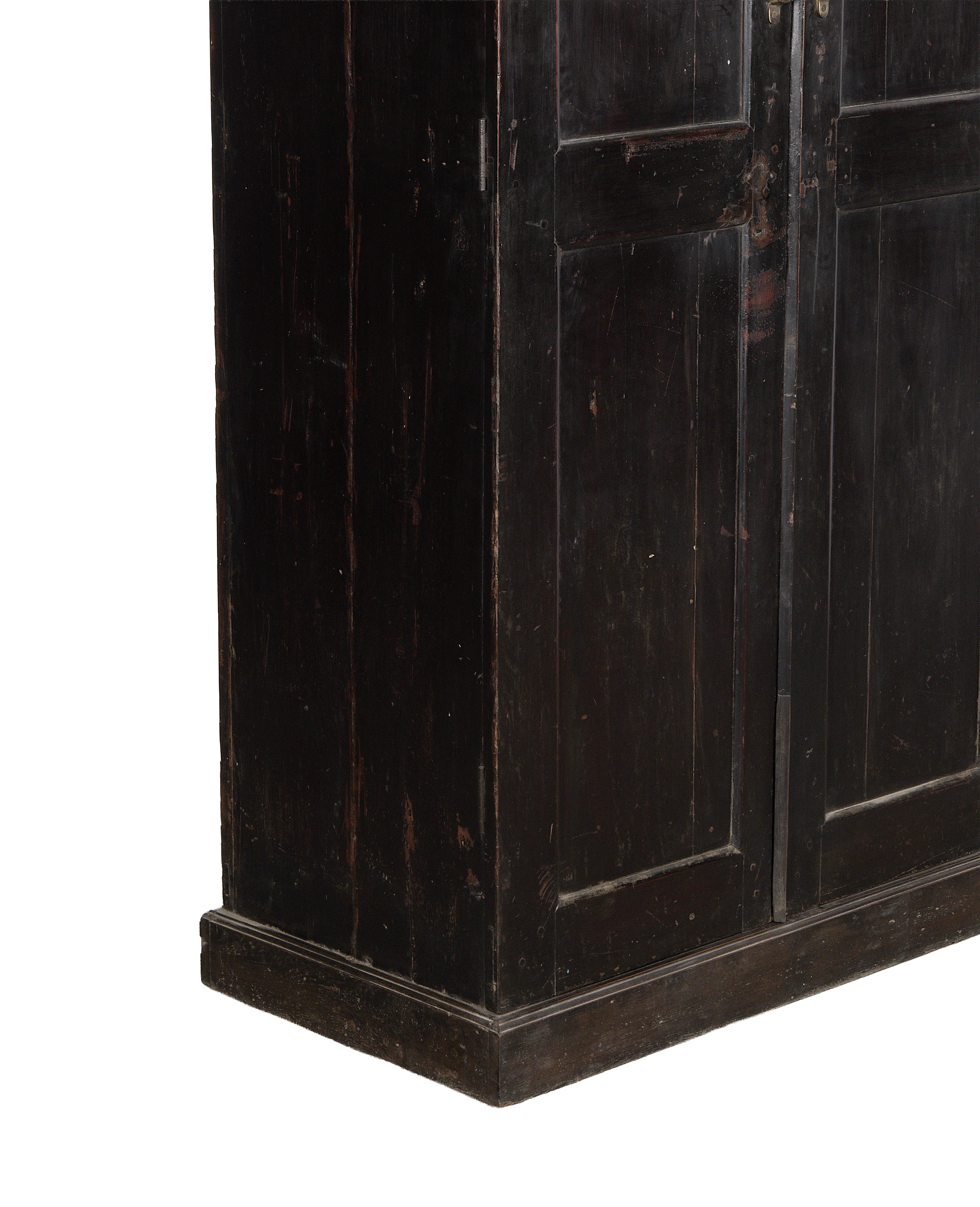 Wood Cabinet - Stained side view