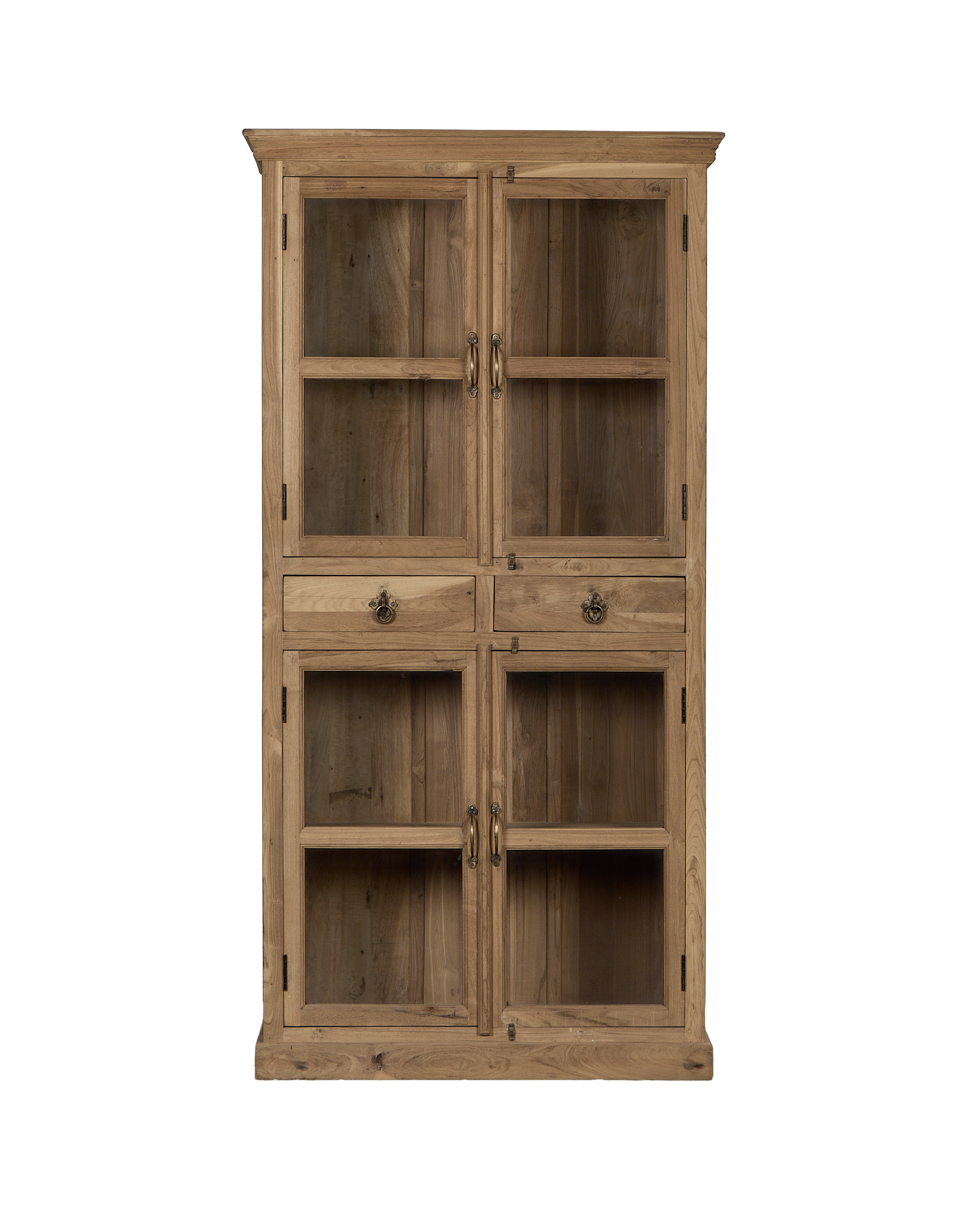Wood Cabinet - Bleached - oak - from India - vintage