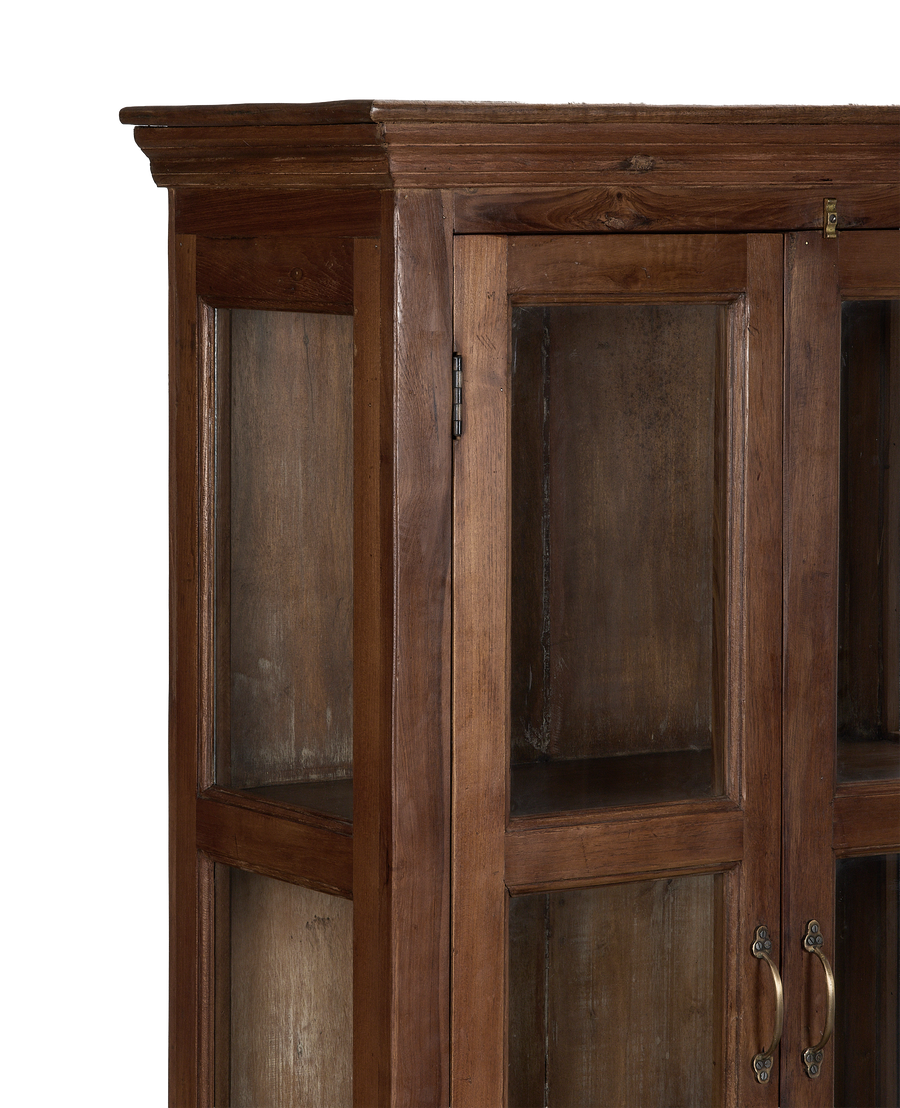 Wood Cabinet - Natural side view