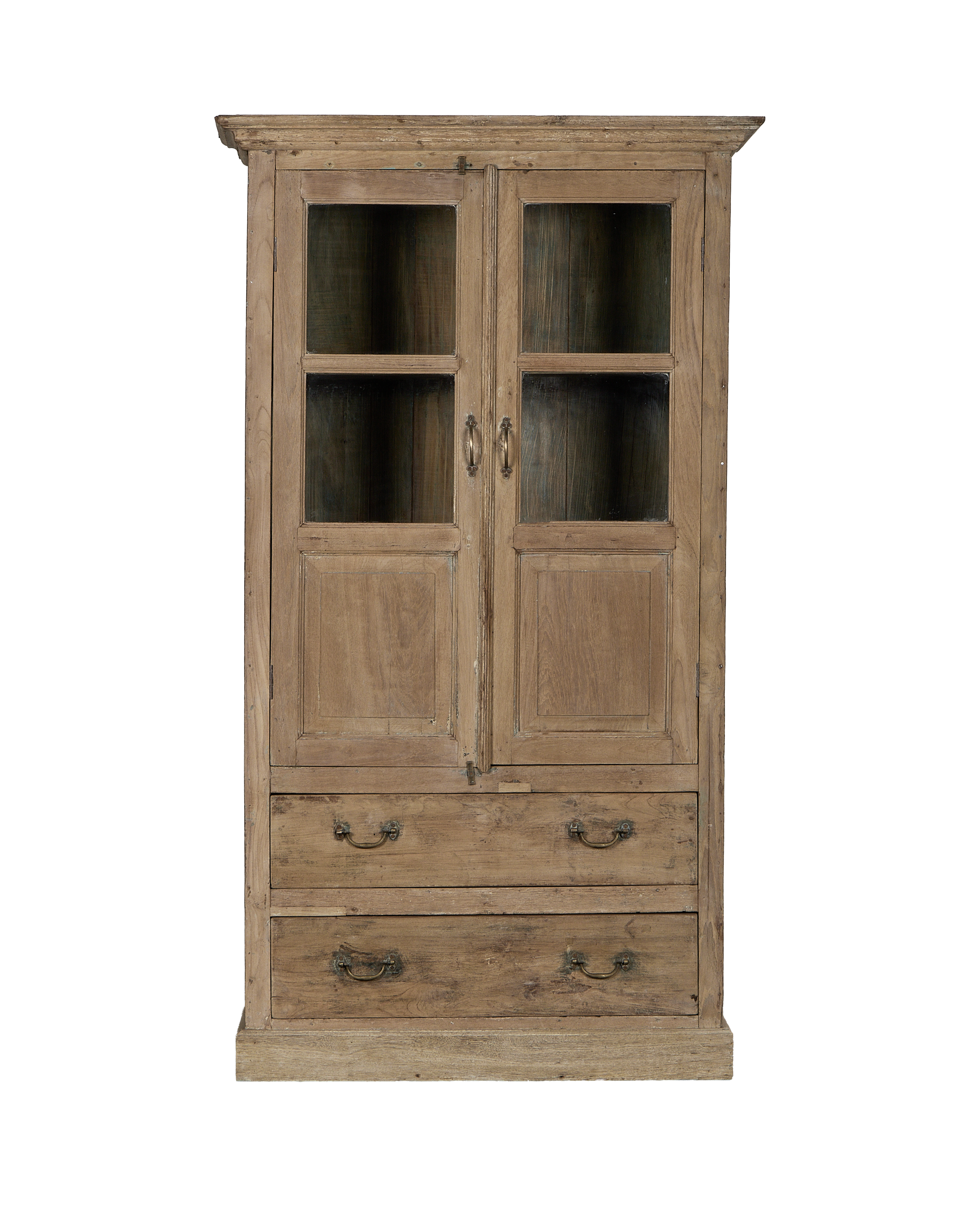 Wood Cabinet - Bleached - oak - from India - vintage