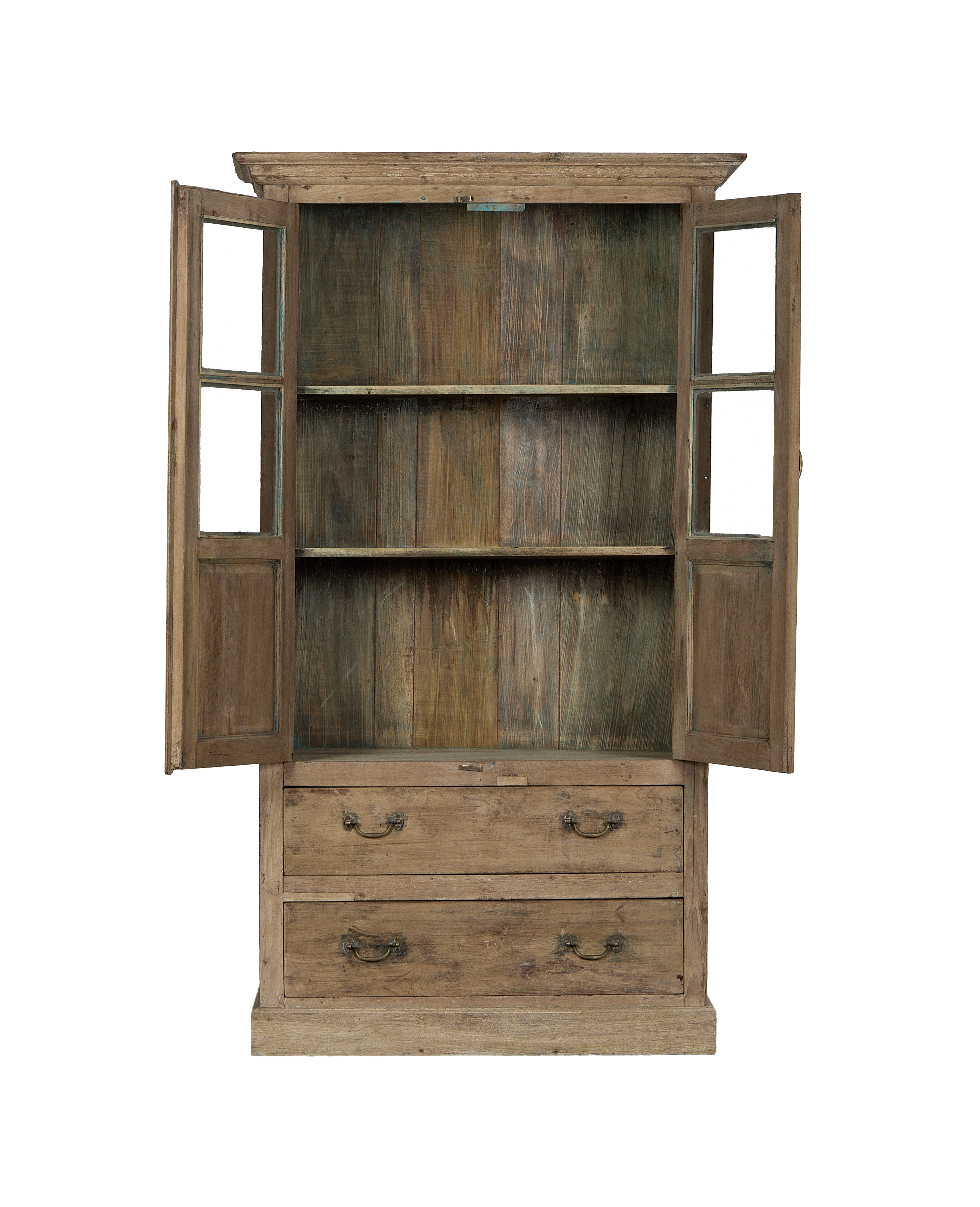 Wood Cabinet - Bleached alternate angle