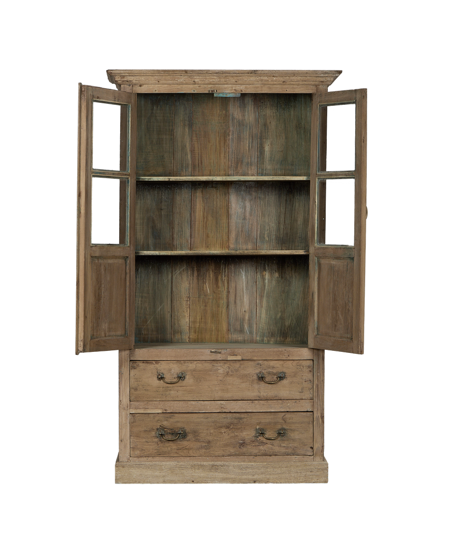 Wood Cabinet - Bleached alternate angle