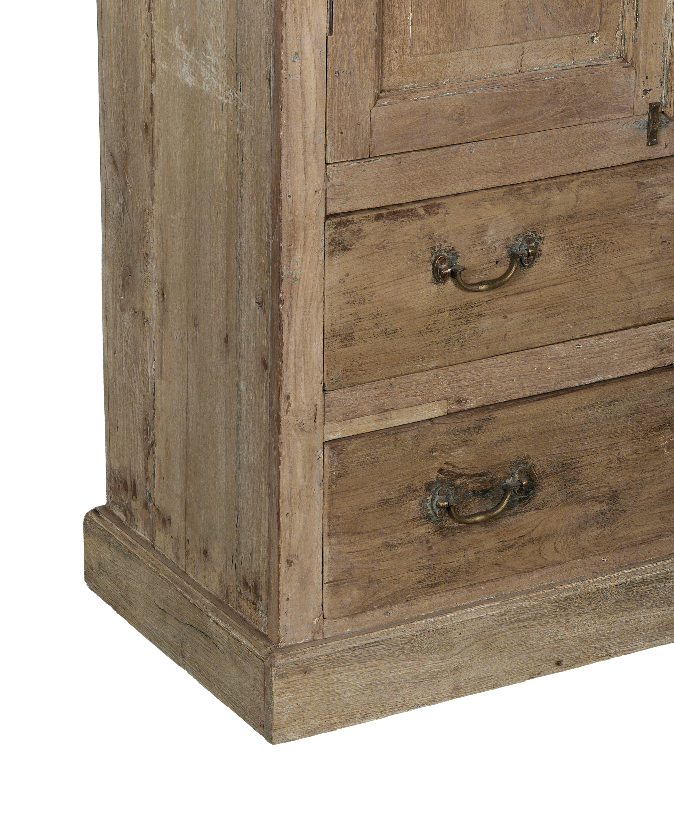 Wood Cabinet - Bleached side view