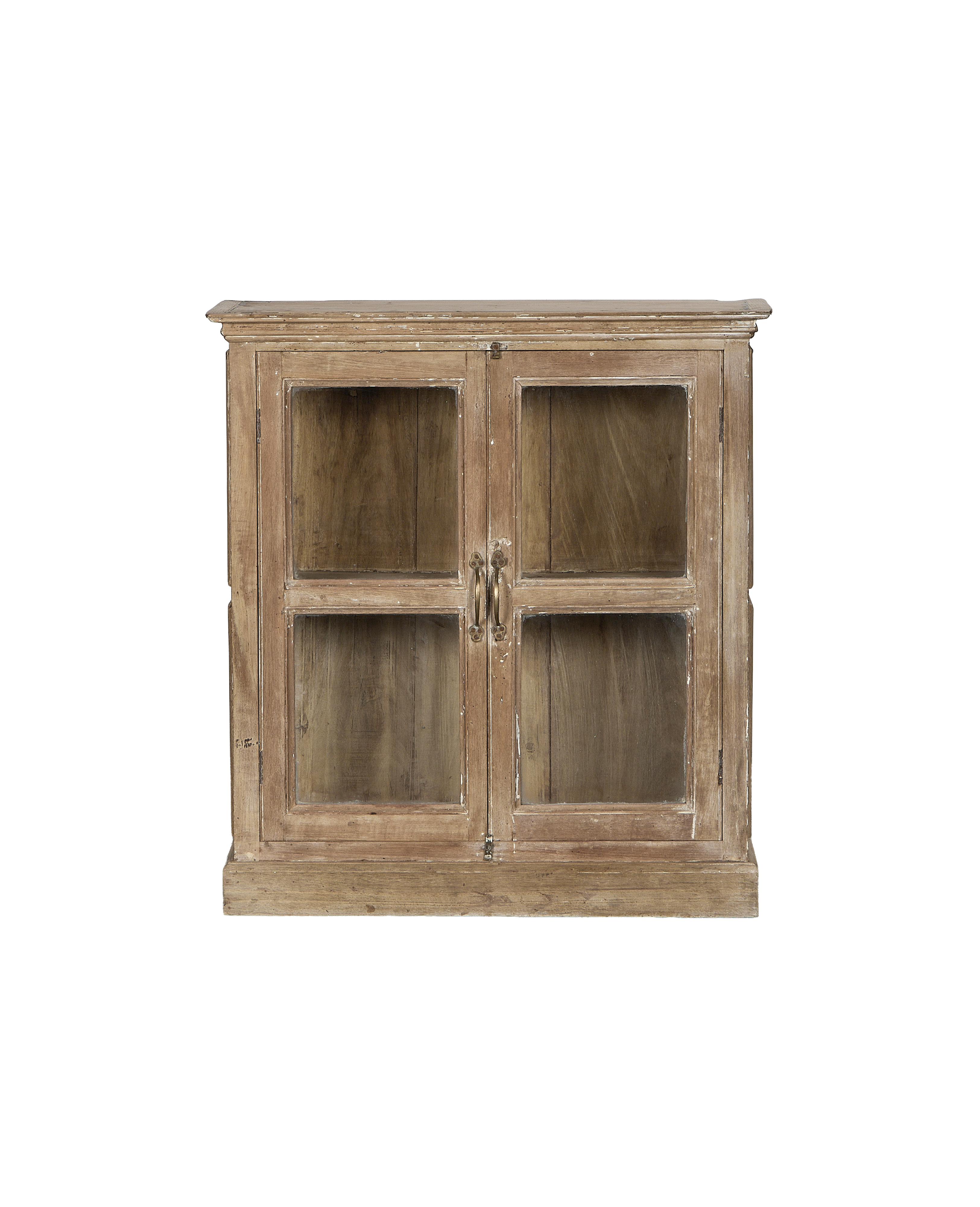 Wood Cabinet - Bleached - oak - from India - vintage