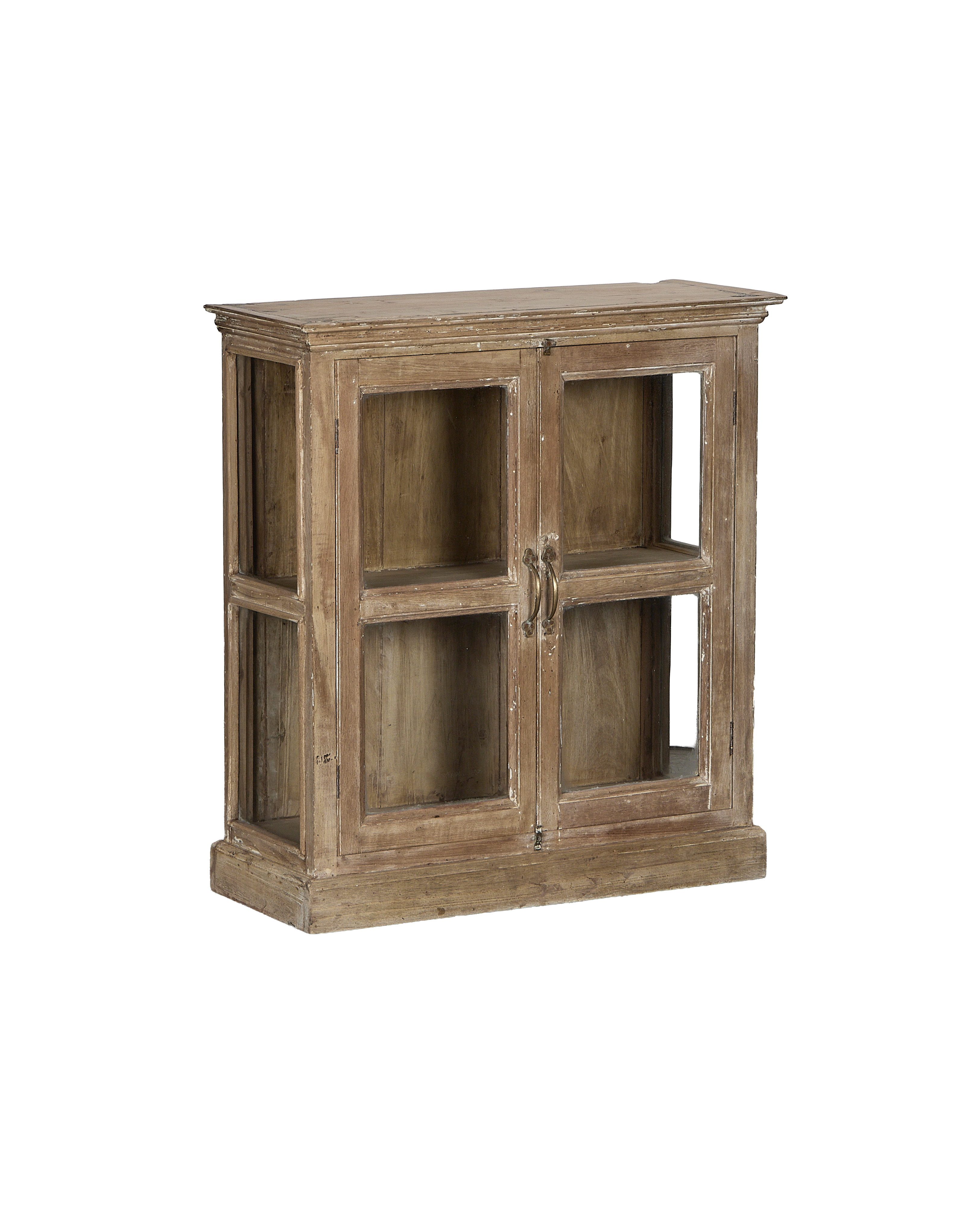 Wood Cabinet - Bleached alternate angle