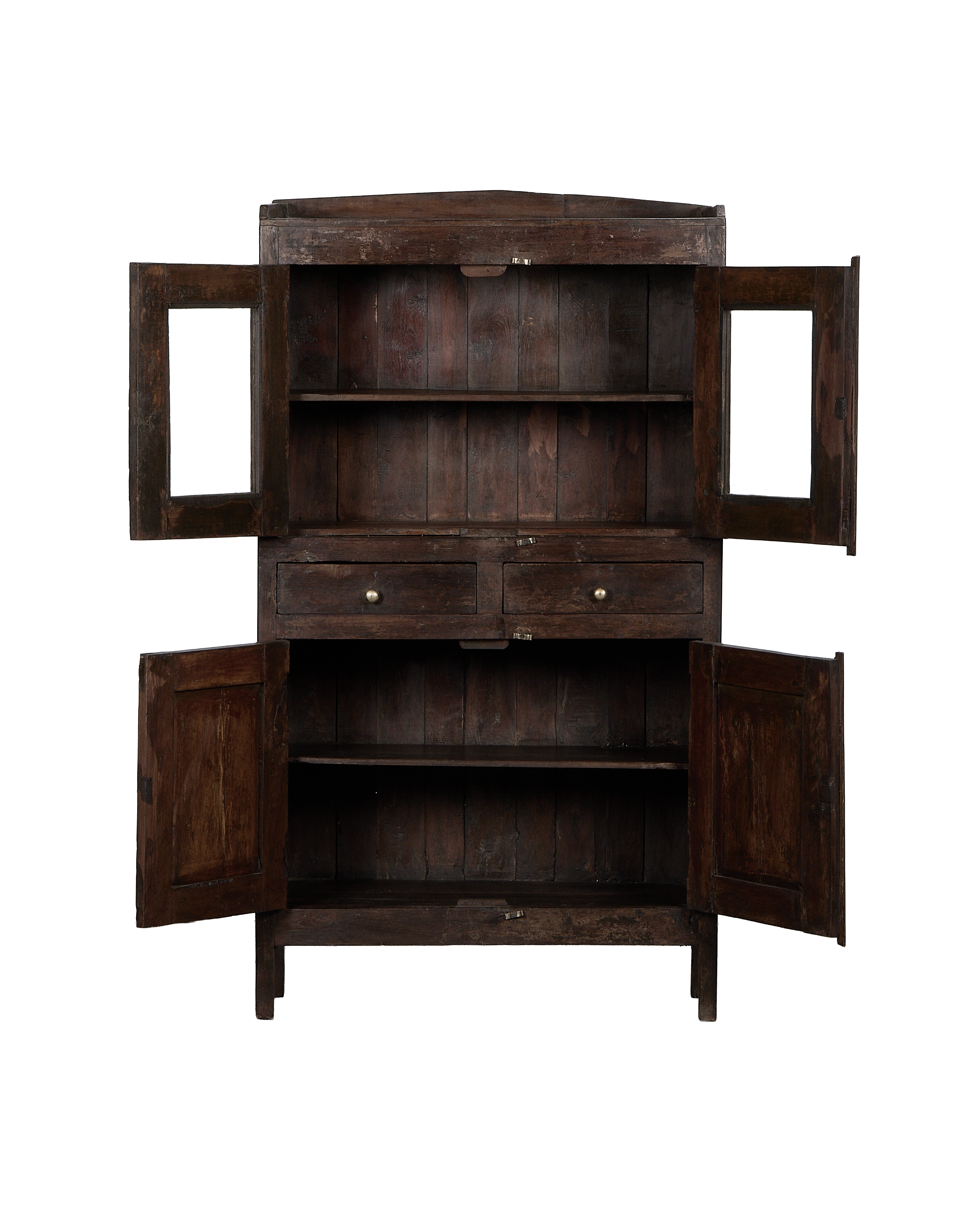 Wood Cabinet - Stained detail view