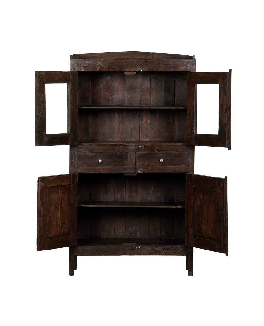 Wood Cabinet - Stained detail view