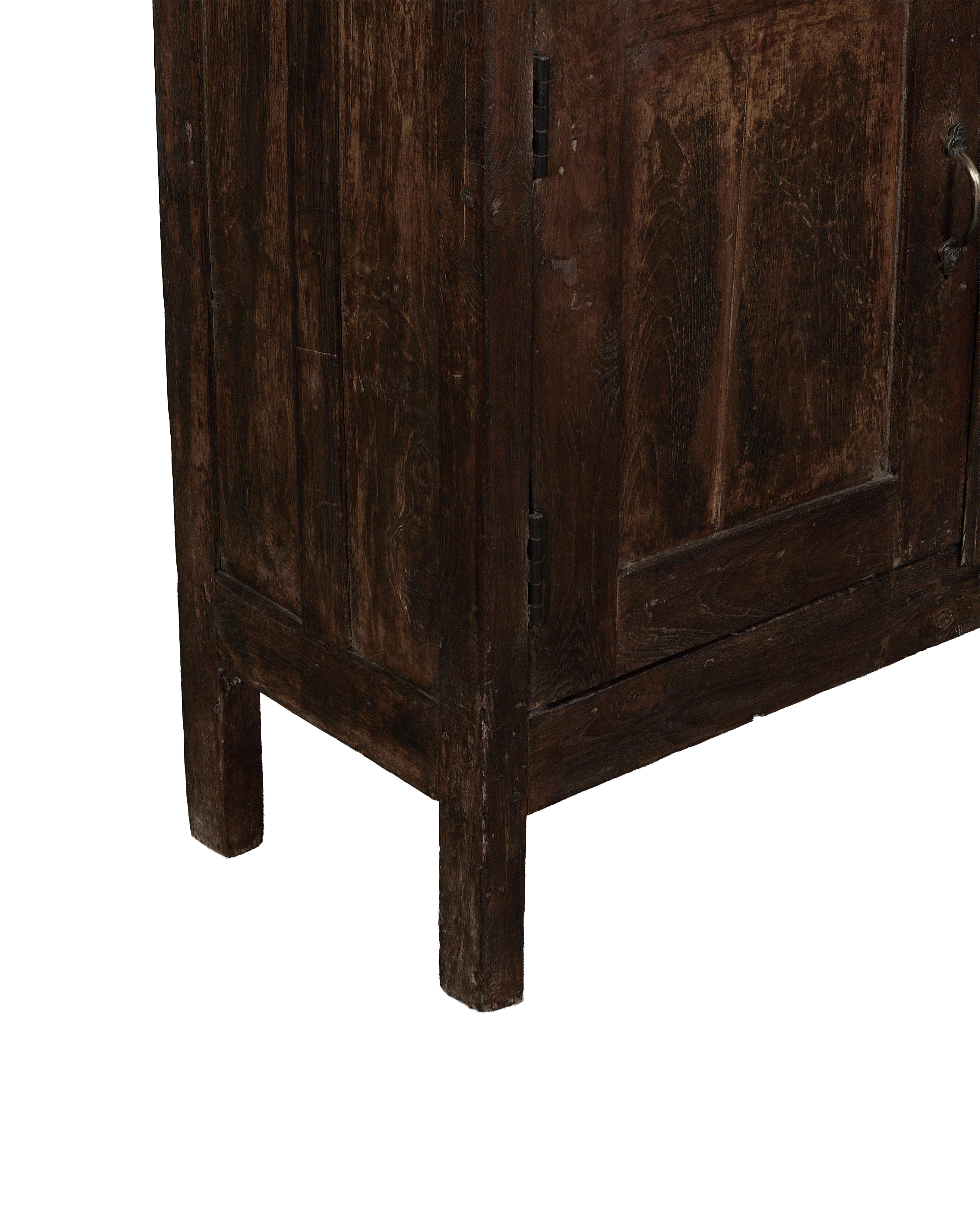 Wood Cabinet - Stained back view