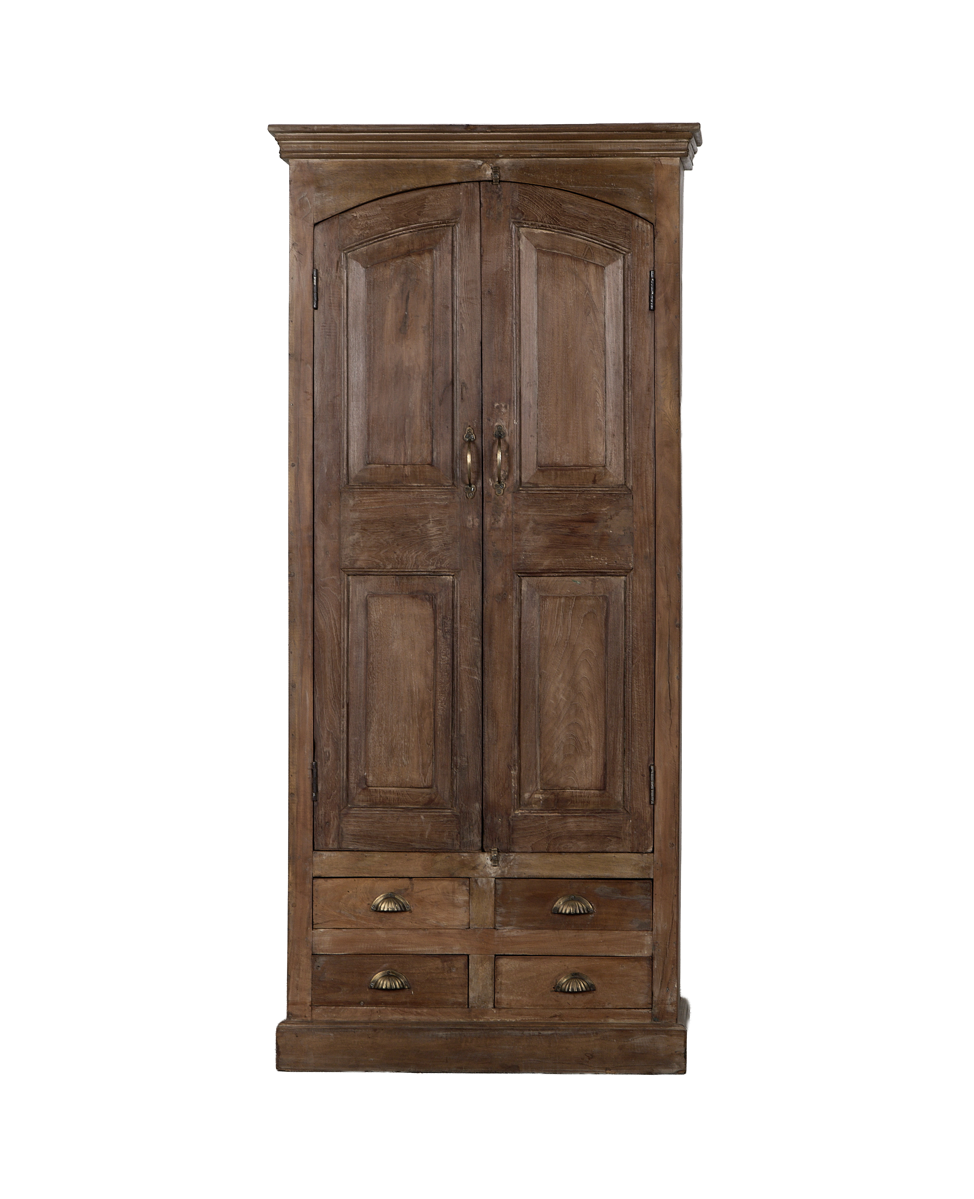 Wood Cabinet - Natural - oak - from India - vintage