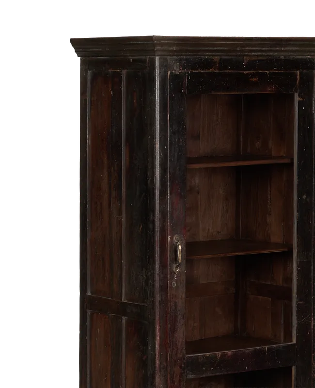 Wood Cabinet - Stained back view