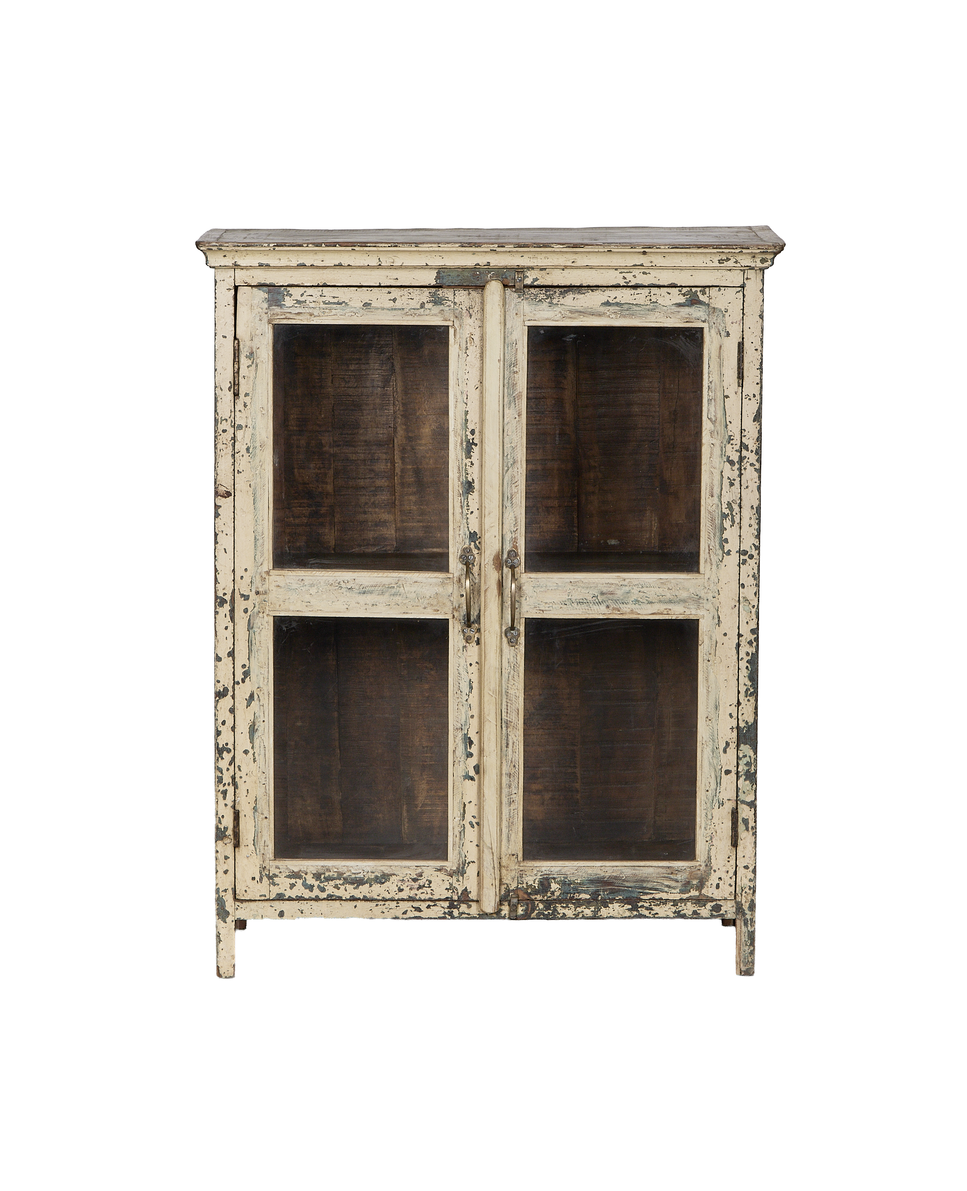 Wood Cabinet - Painted - oak - from India - vintage