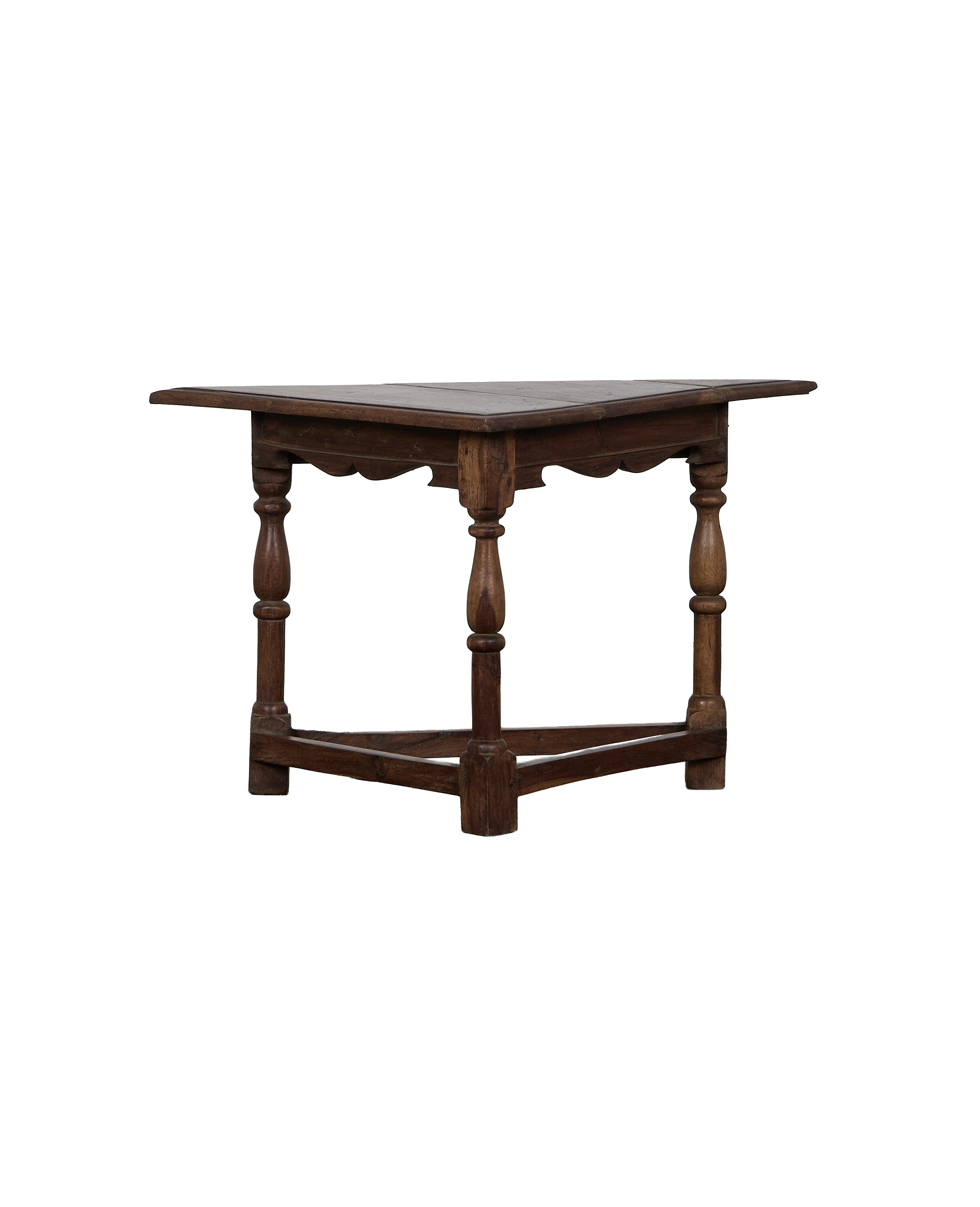 Wood Side Table - Natural detail view