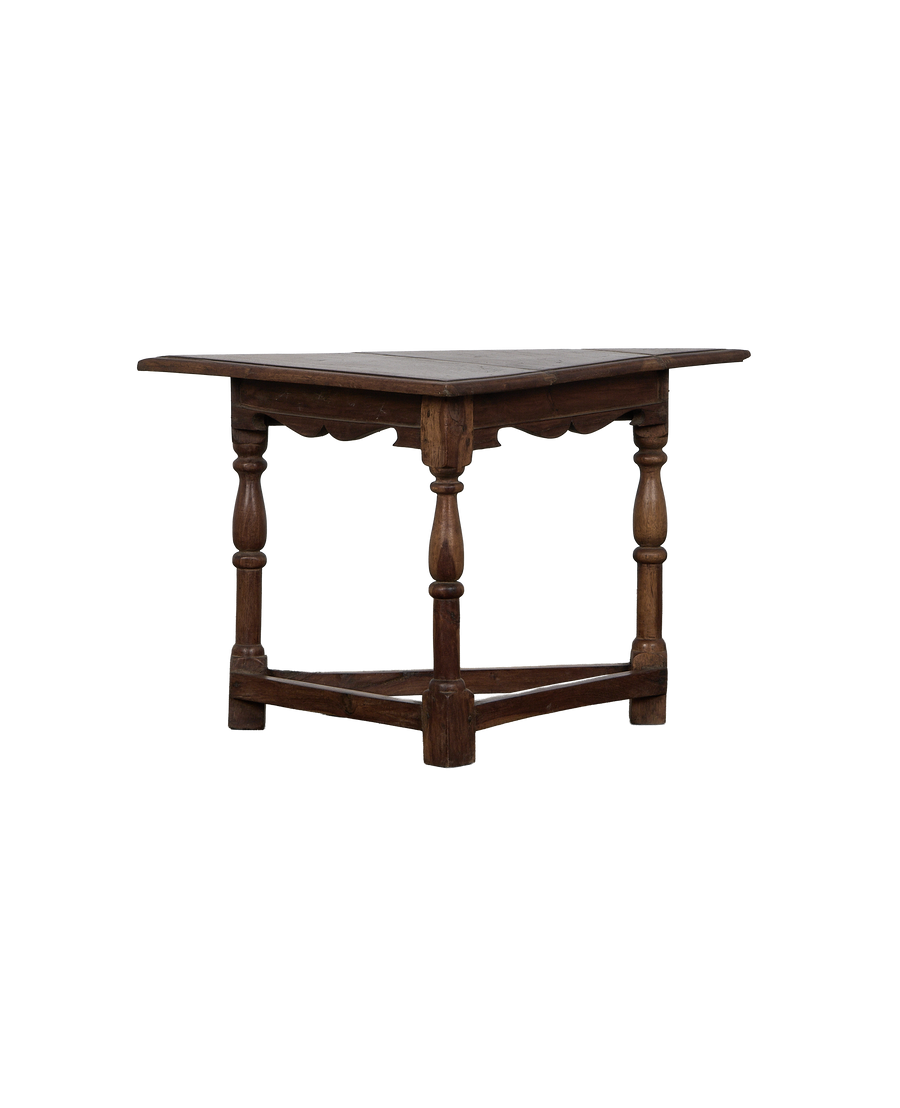 Wood Side Table - Natural detail view