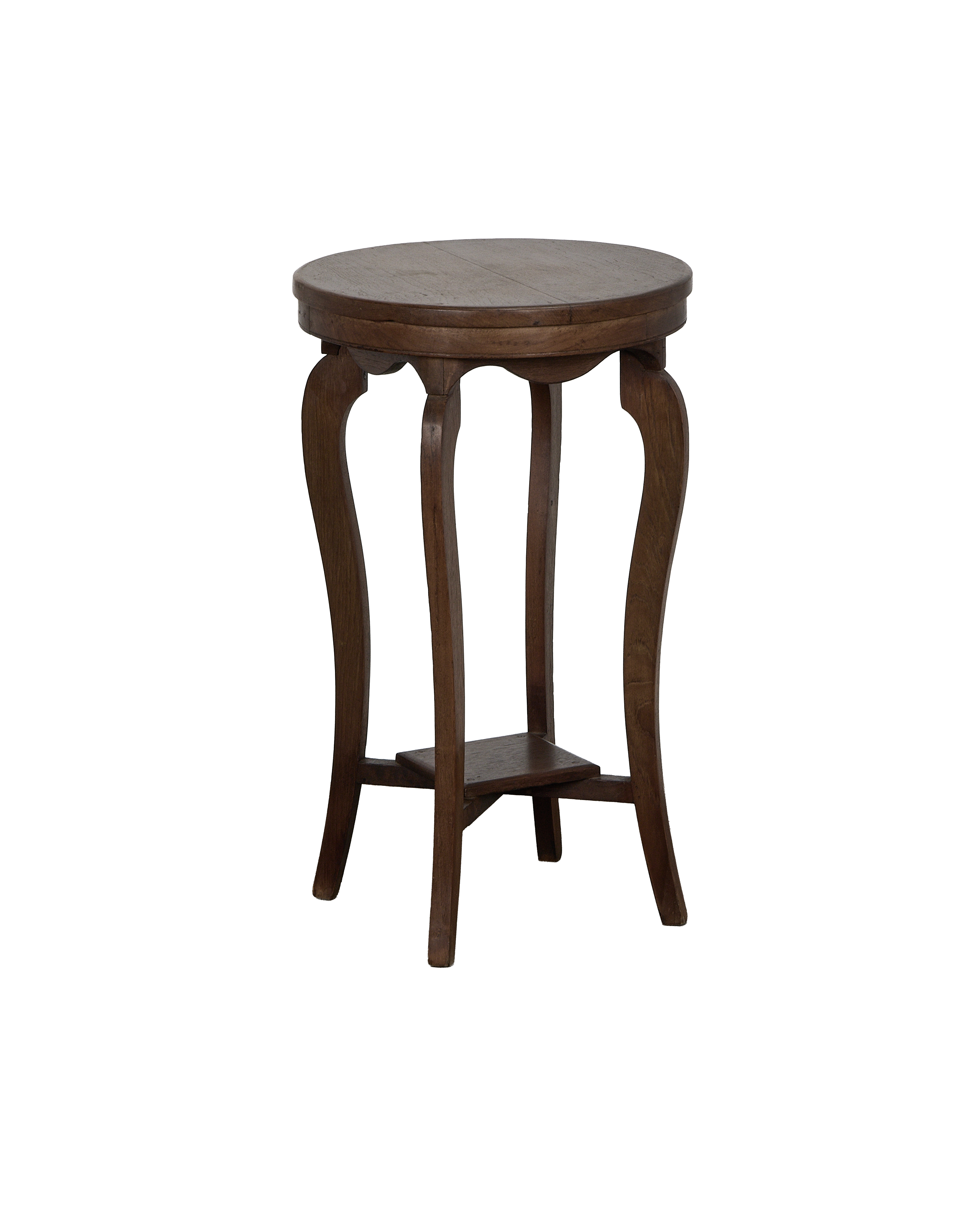 Wood Side Table - Natural - oak - from India - vintage