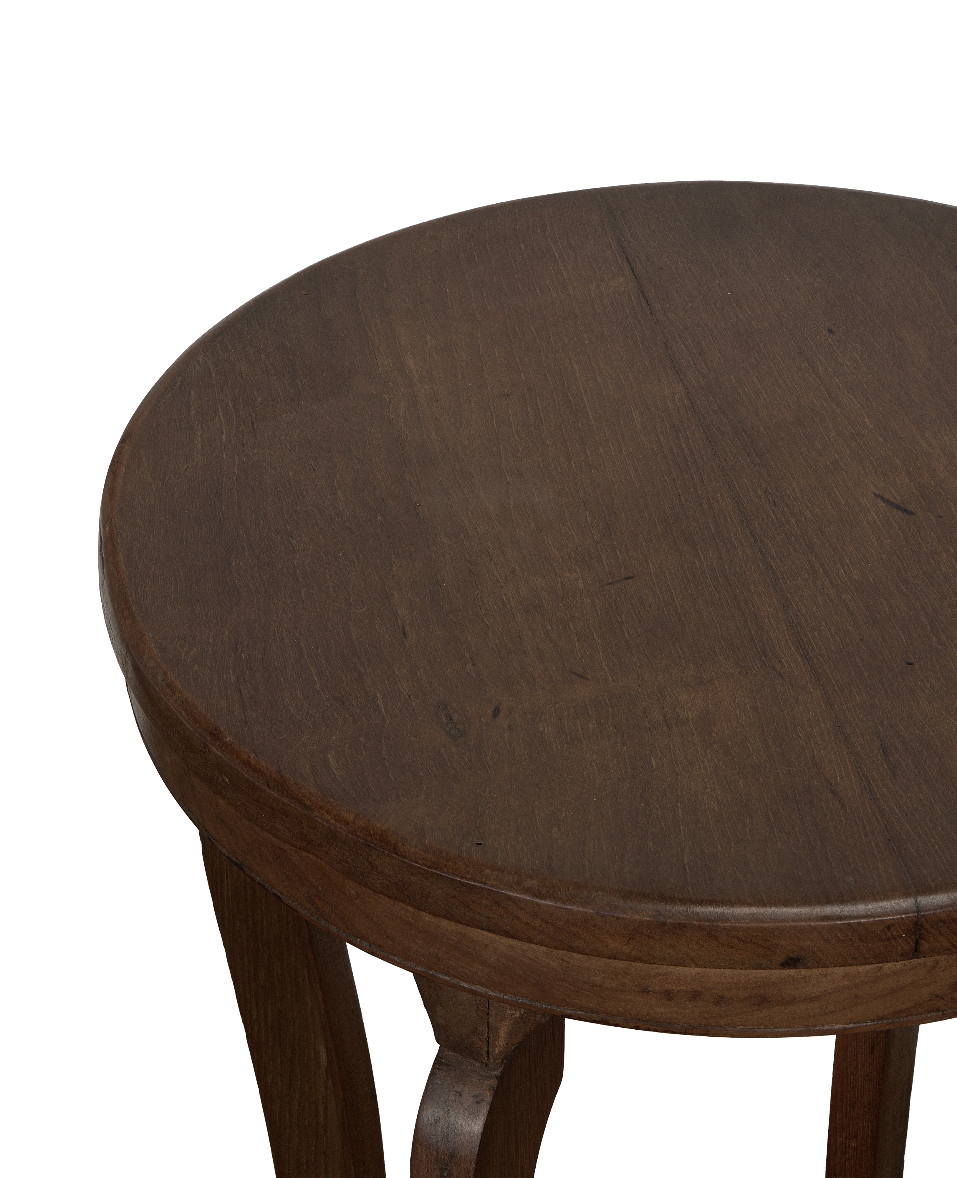 Wood Side Table - Natural side view