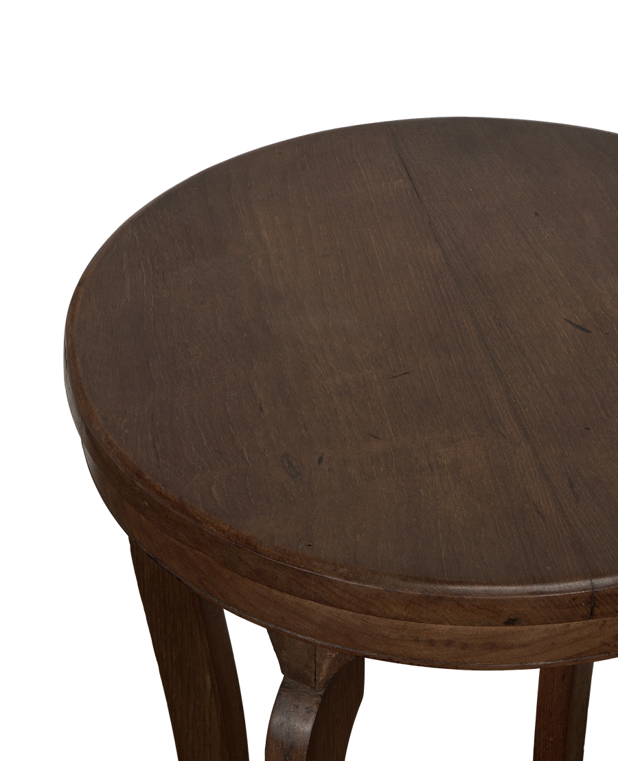 Wood Side Table - Natural side view