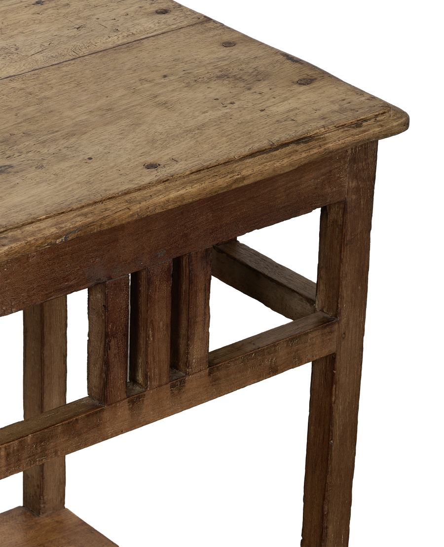 Wood Side Table - Natural close-up