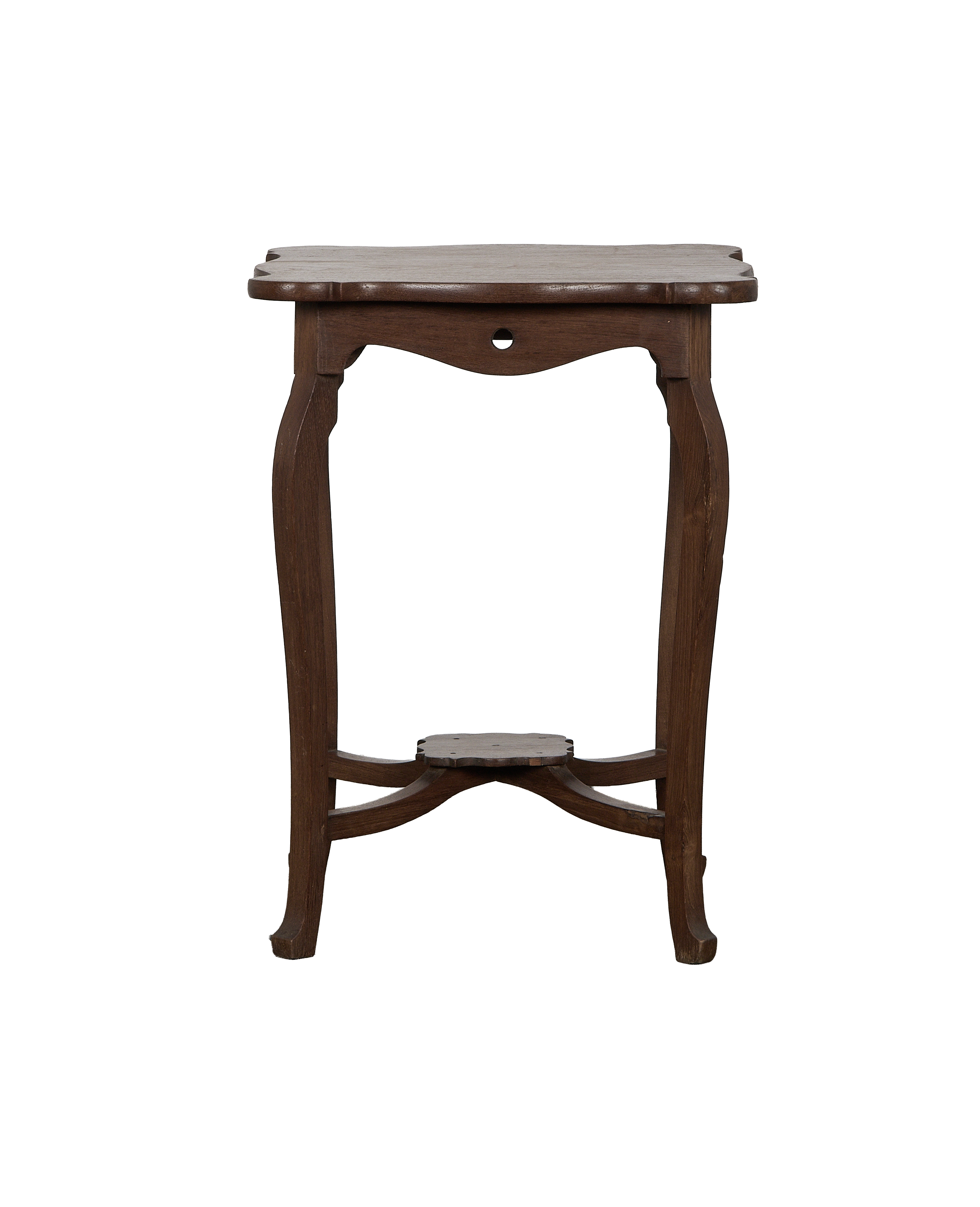 Wood Side Table - Natural - oak - from India - vintage