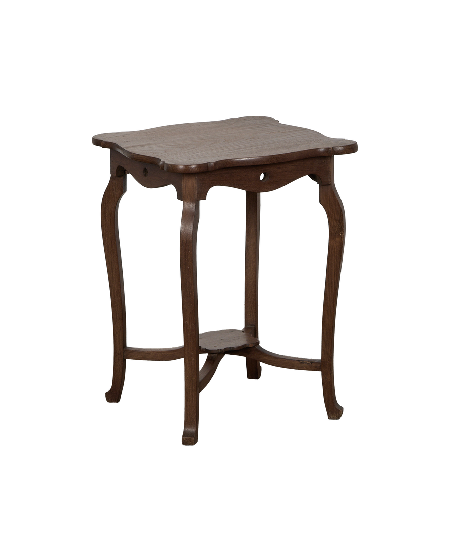 Wood Side Table - Natural detail view