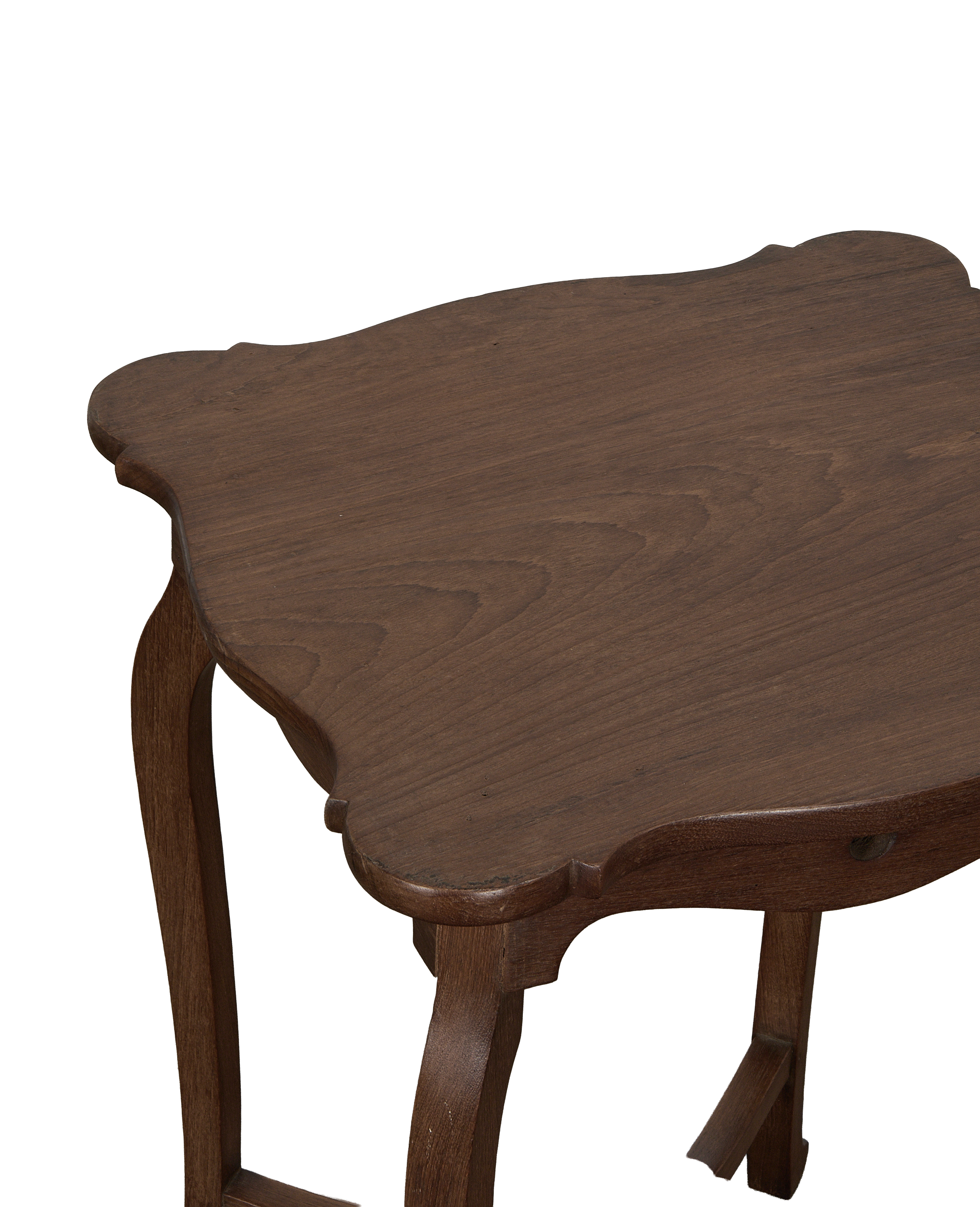 Wood Side Table - Natural side view