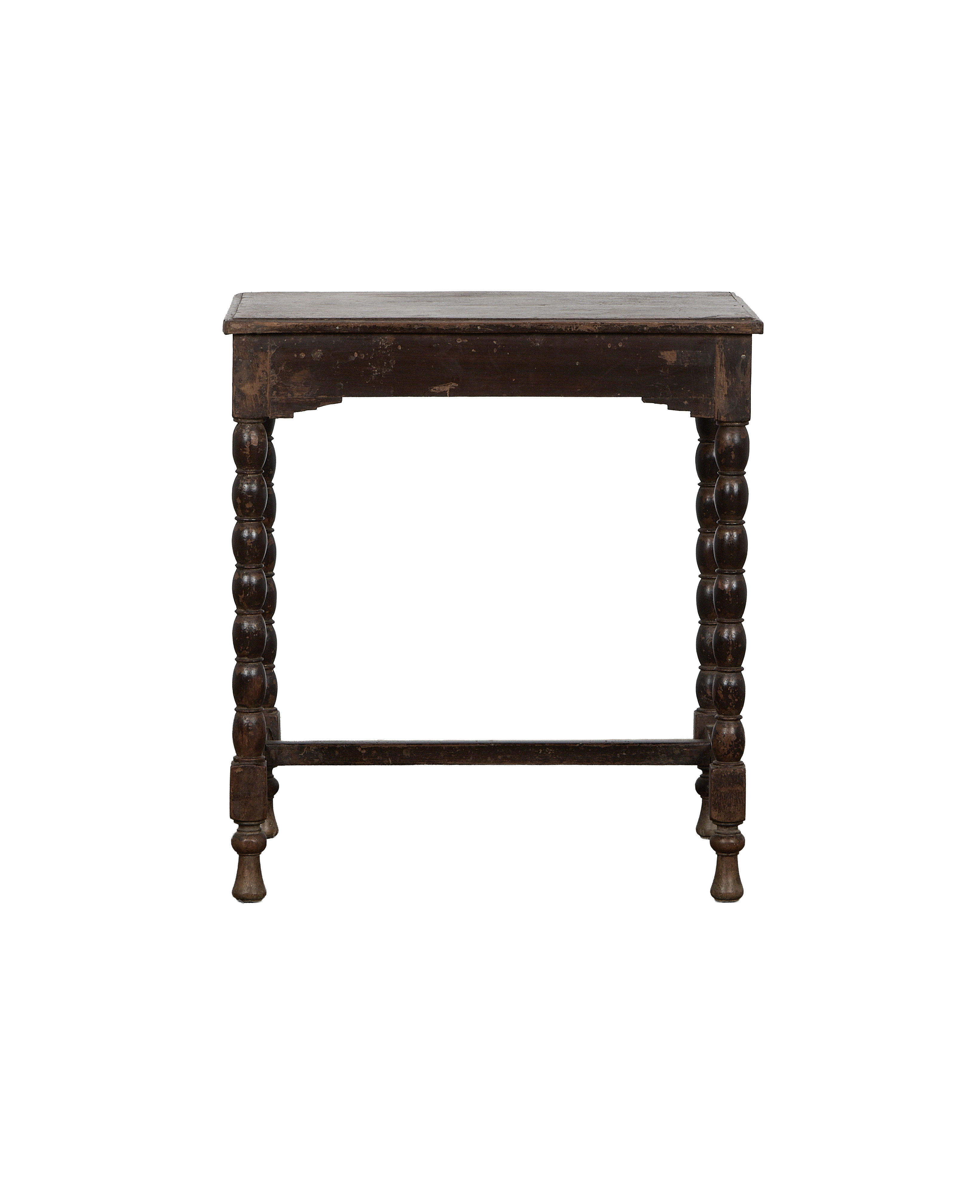 Wood Side Table - Natural - oak - from India - vintage