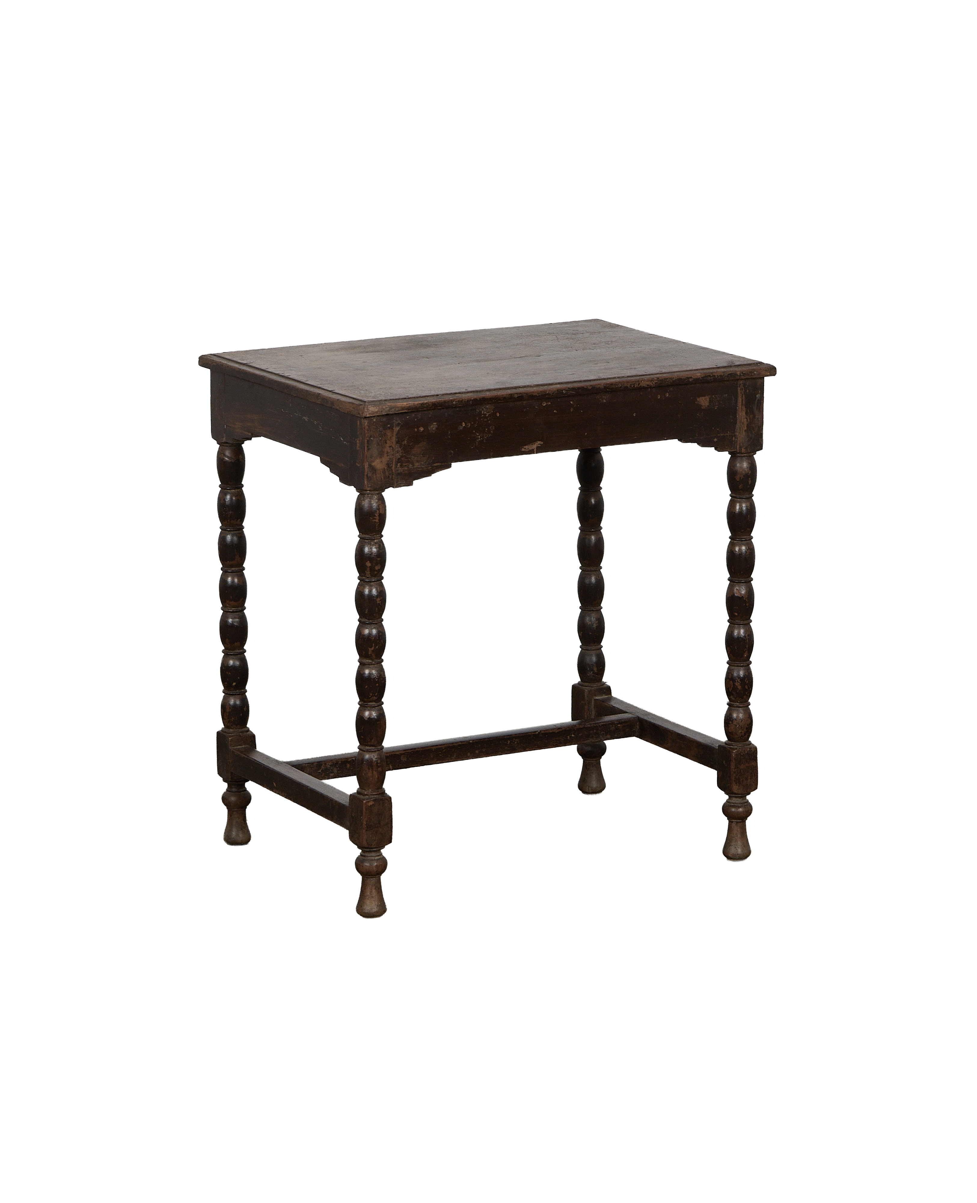 Wood Side Table - Natural detail view