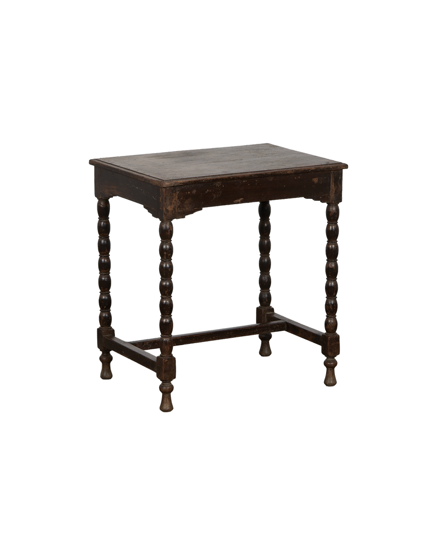 Wood Side Table - Natural detail view