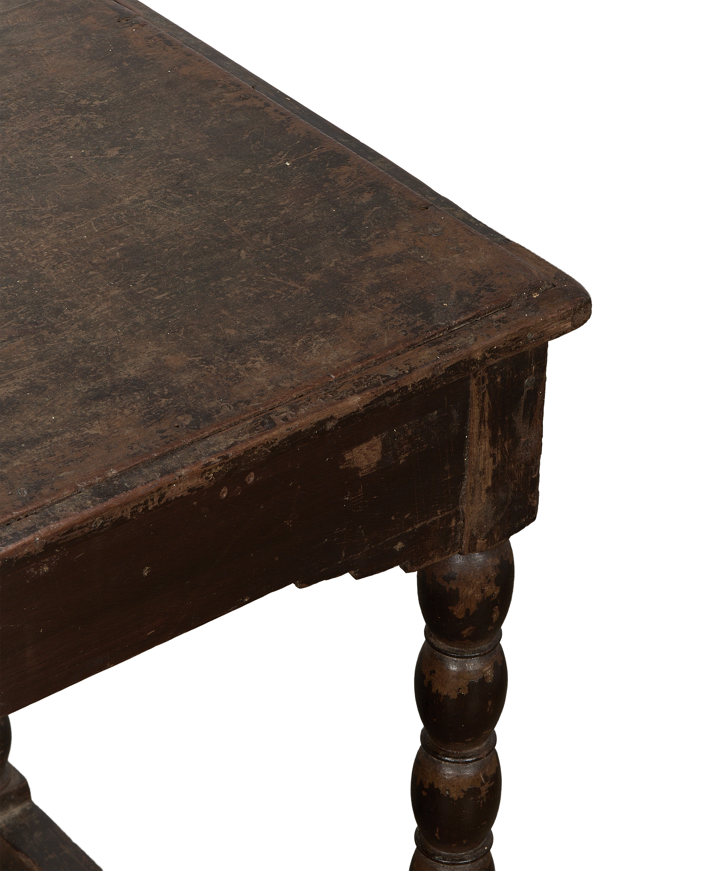 Wood Side Table - Natural side view