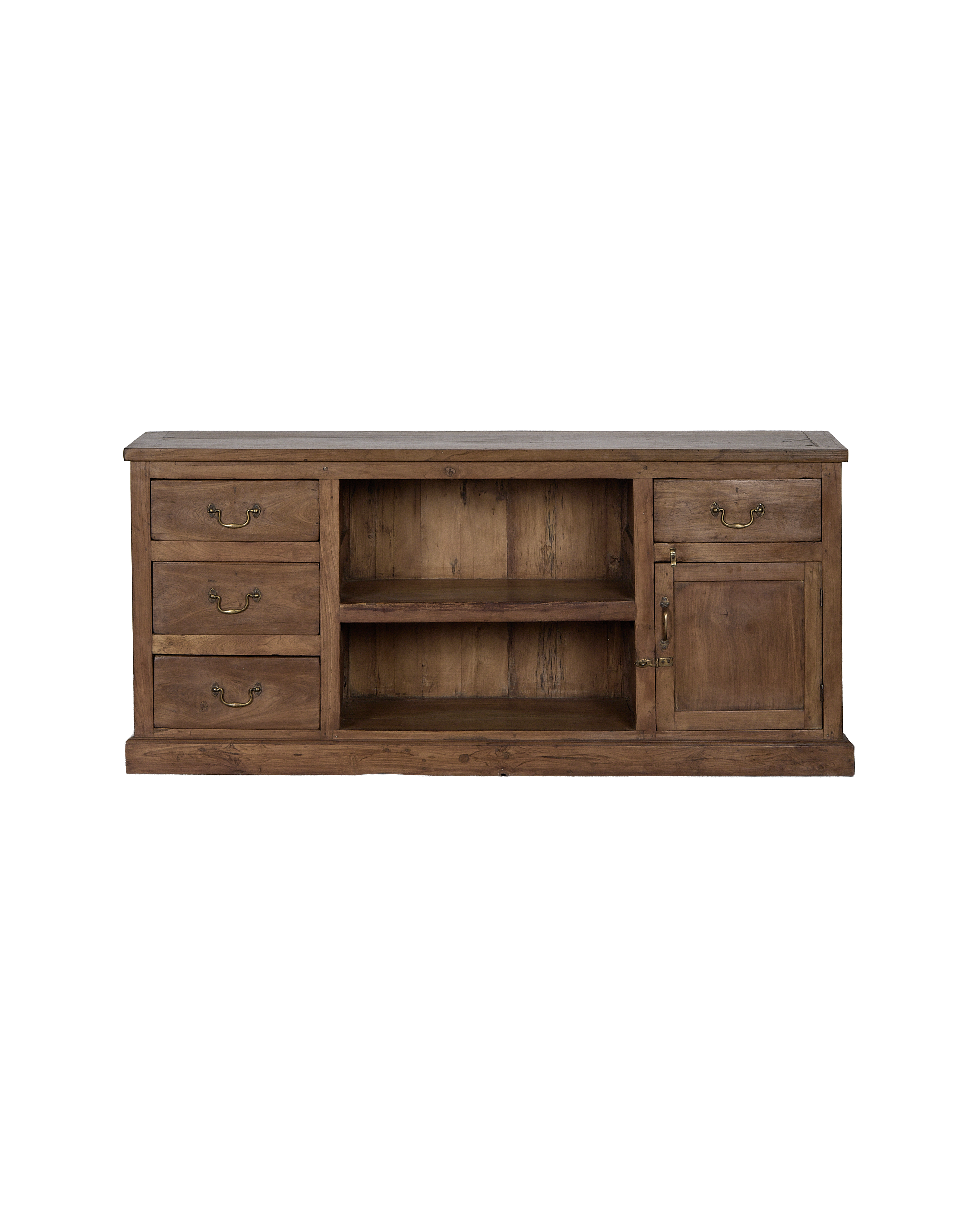 Wood Sideboard - Natural - oak - from India - vintage
