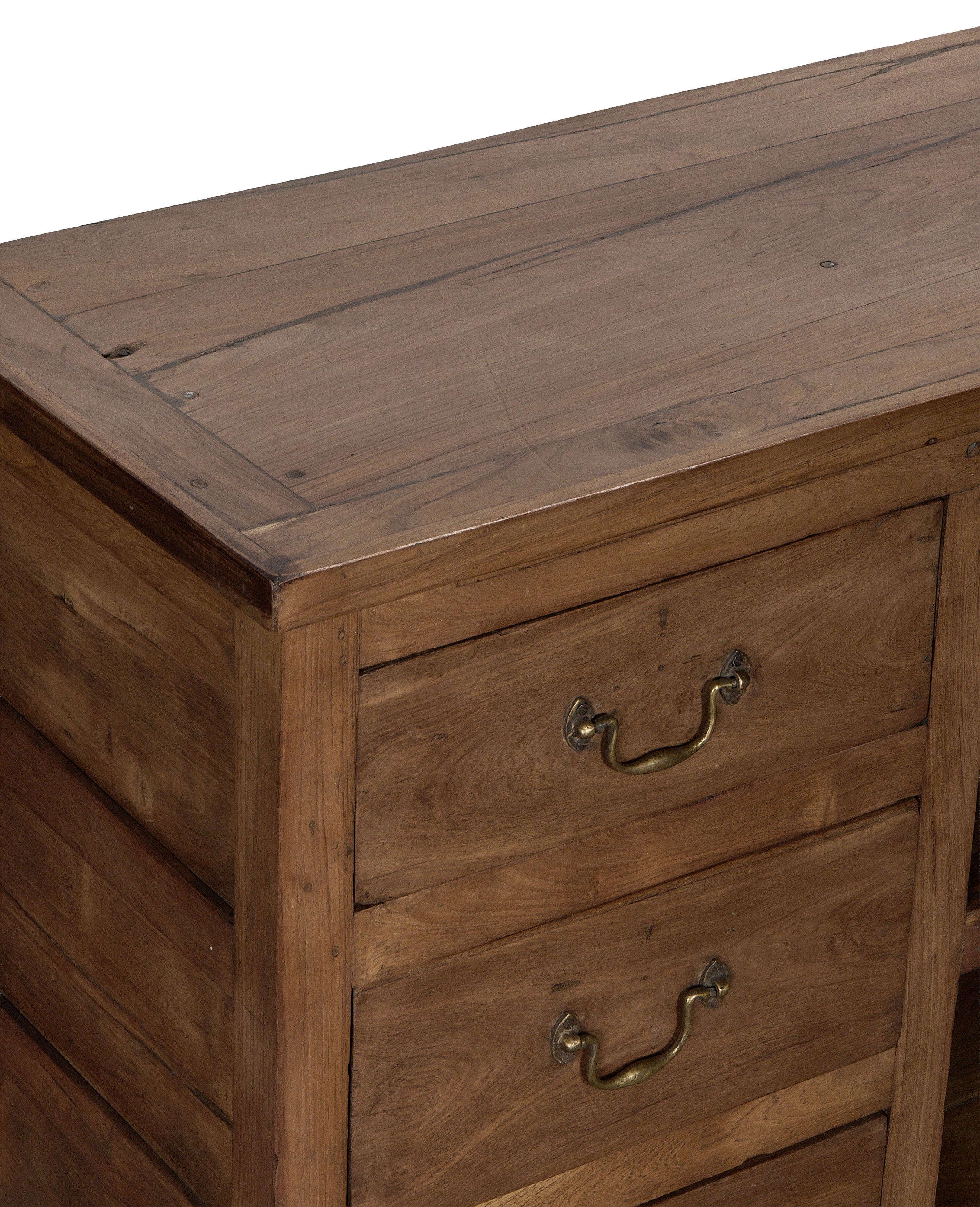Wood Sideboard - Natural back view