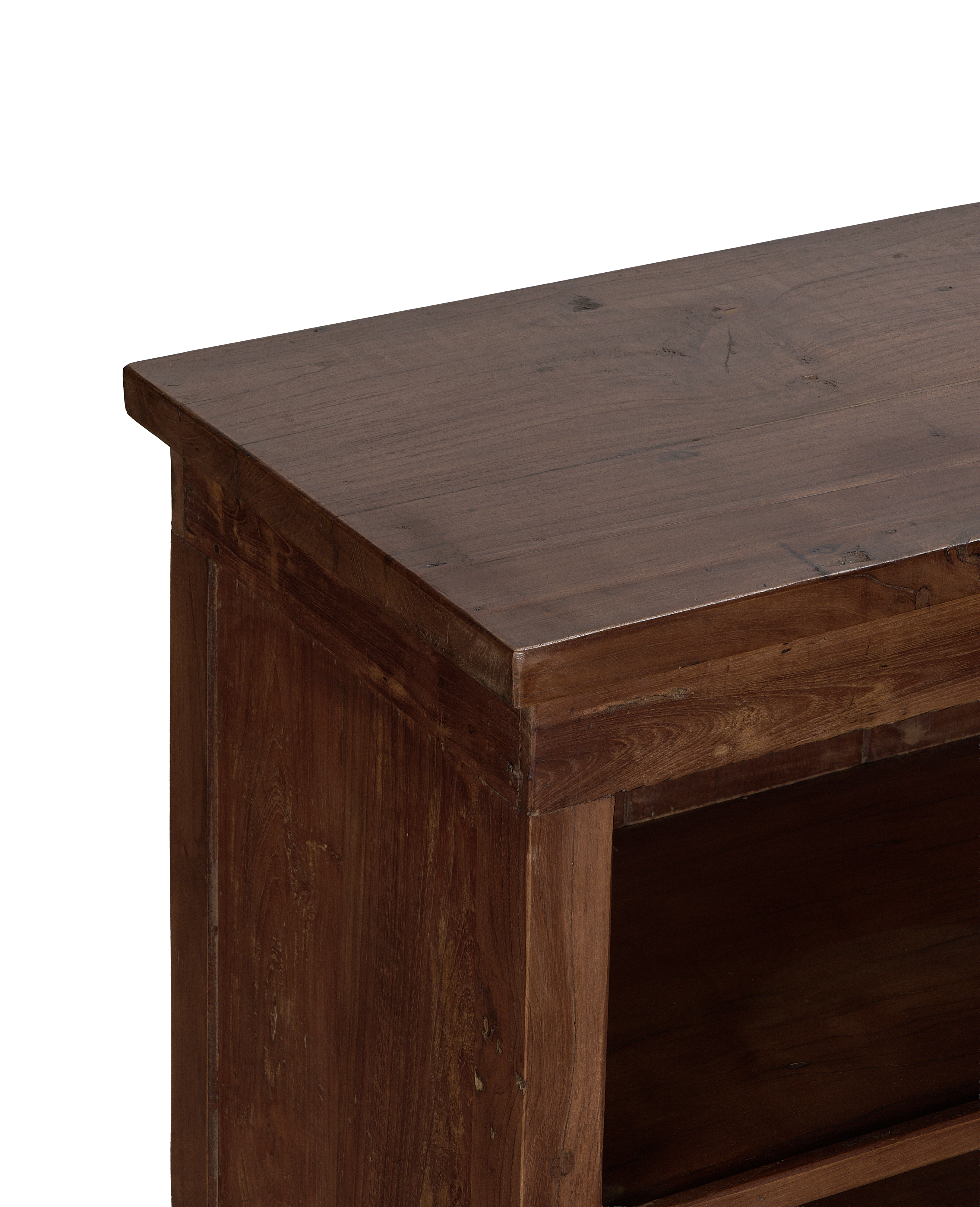 Wood Sideboard - Natural back view