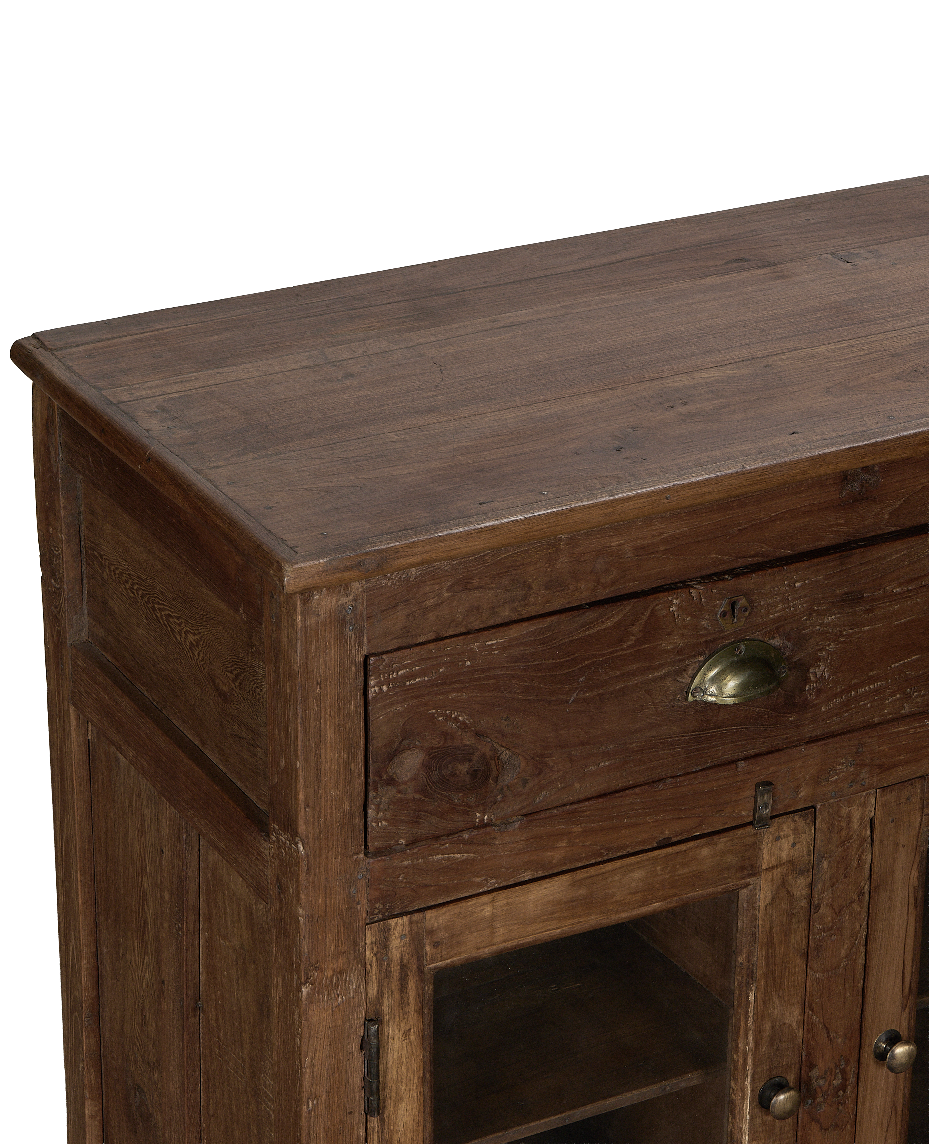Wood Cabinet - Natural side view