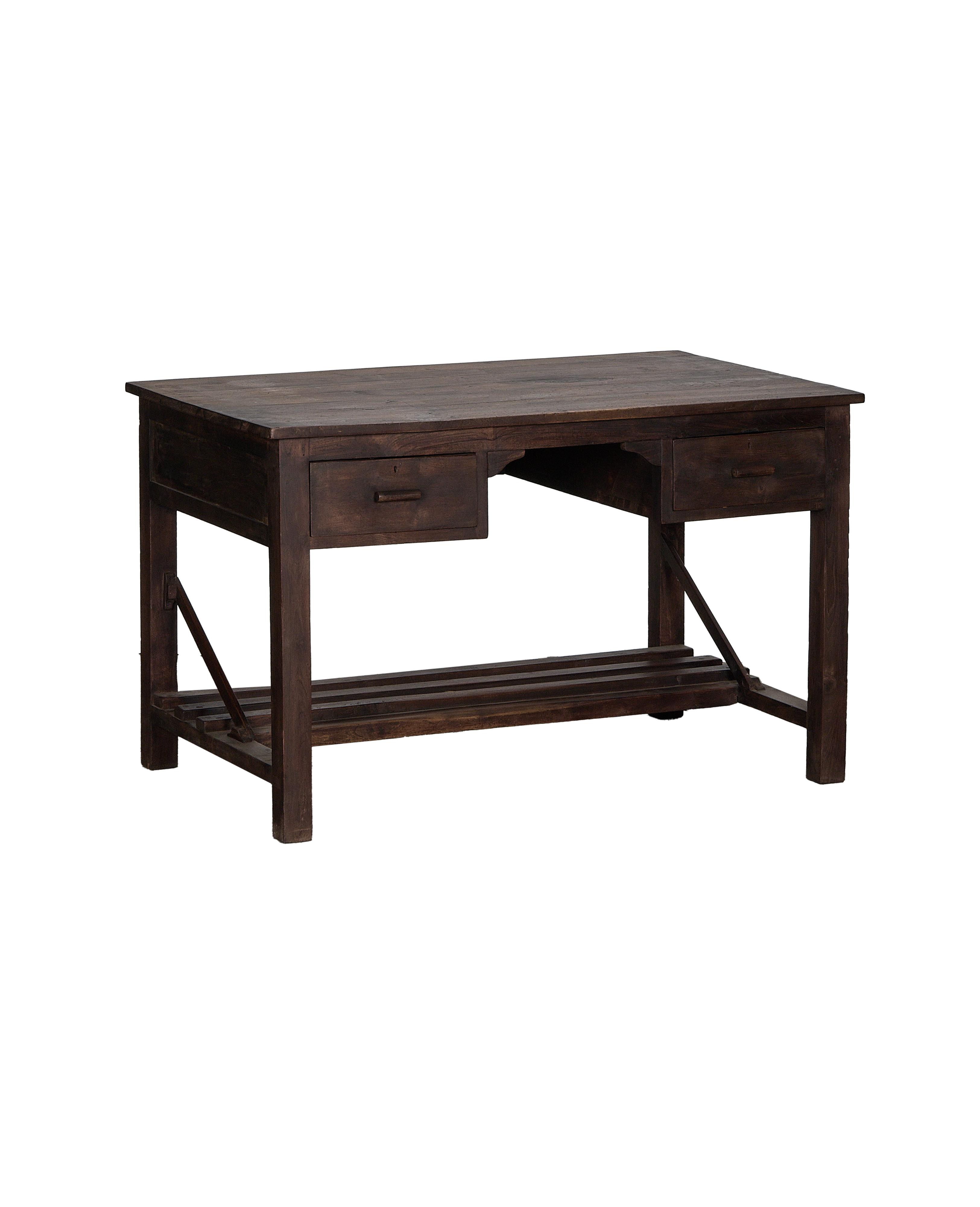 Wood Desk - Natural detail view