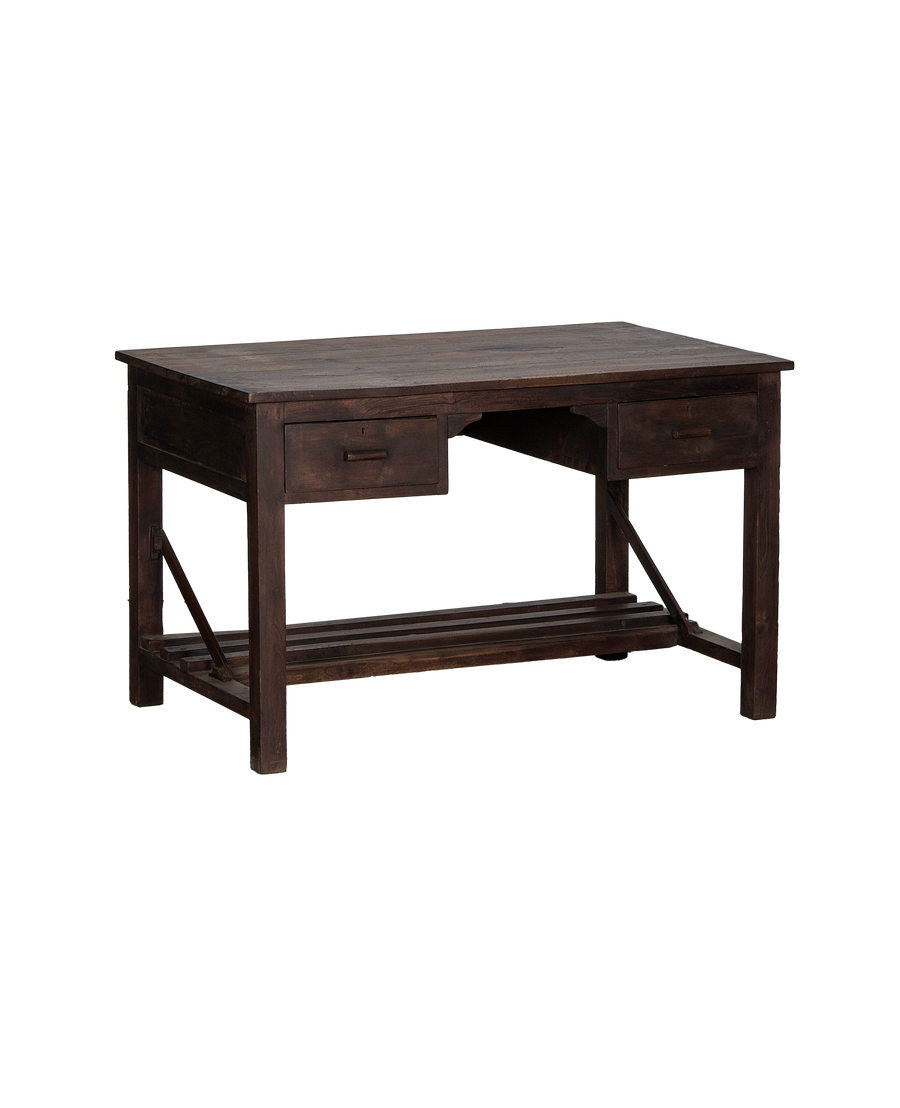 Wood Desk - Natural detail view