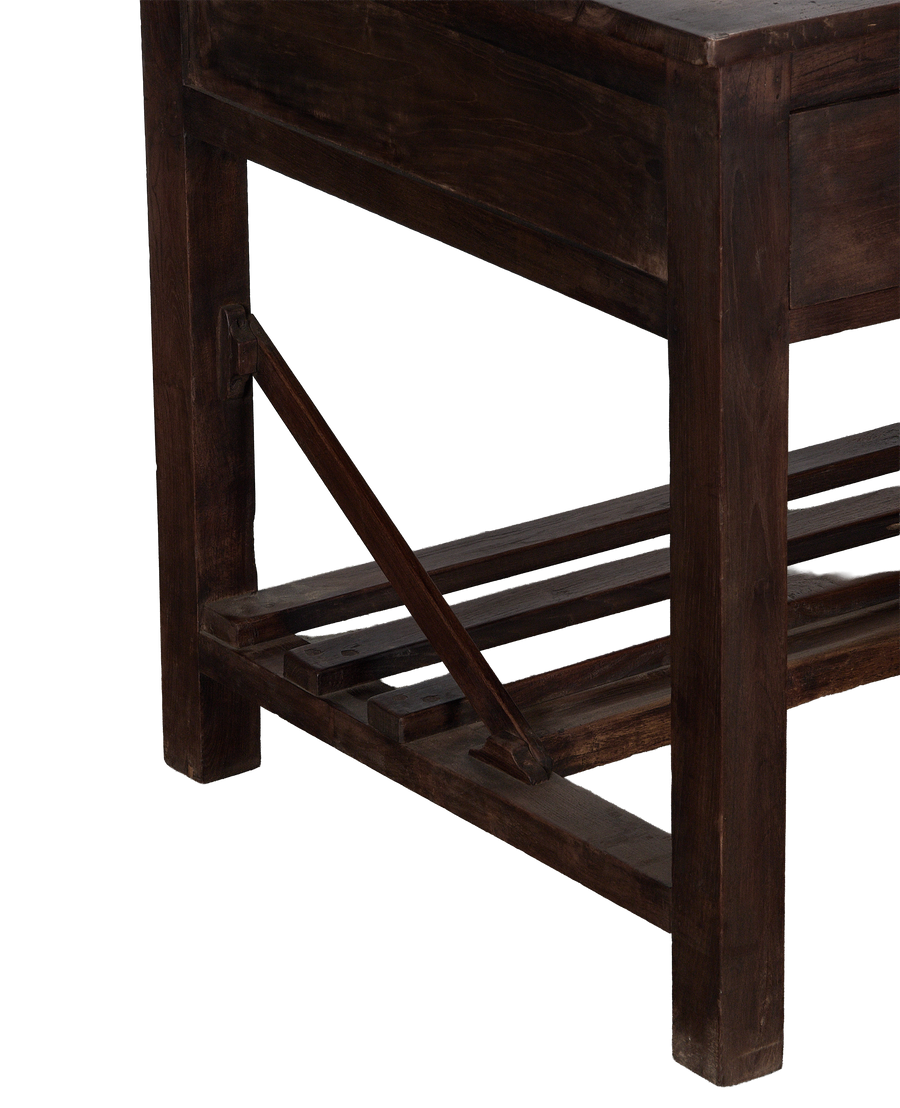 Wood Desk - Natural close-up