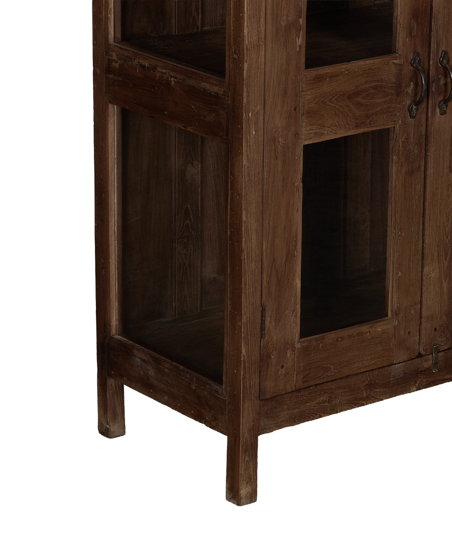 Wood Cabinet - Natural side view