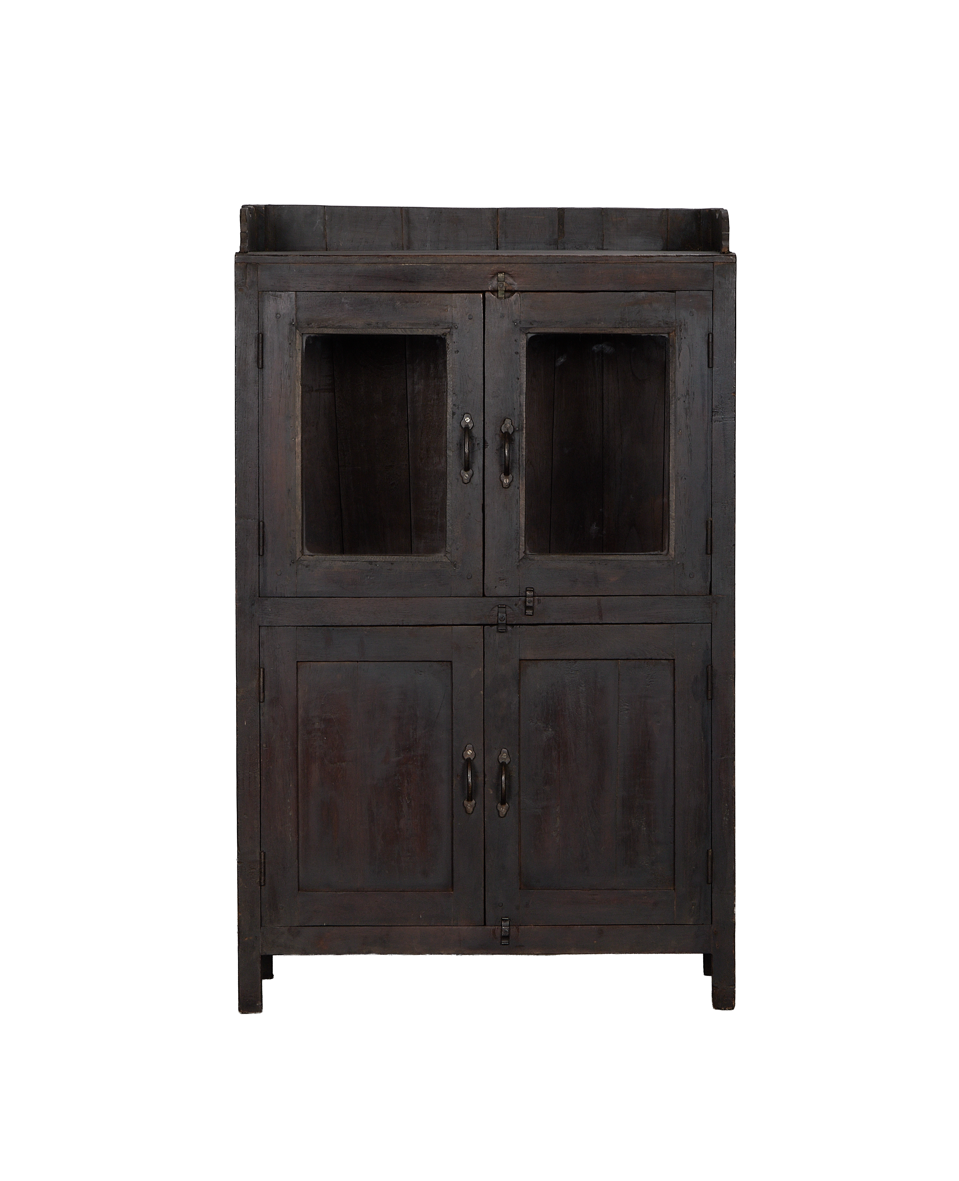 Wood Cabinet - Stained - oak - from India - vintage