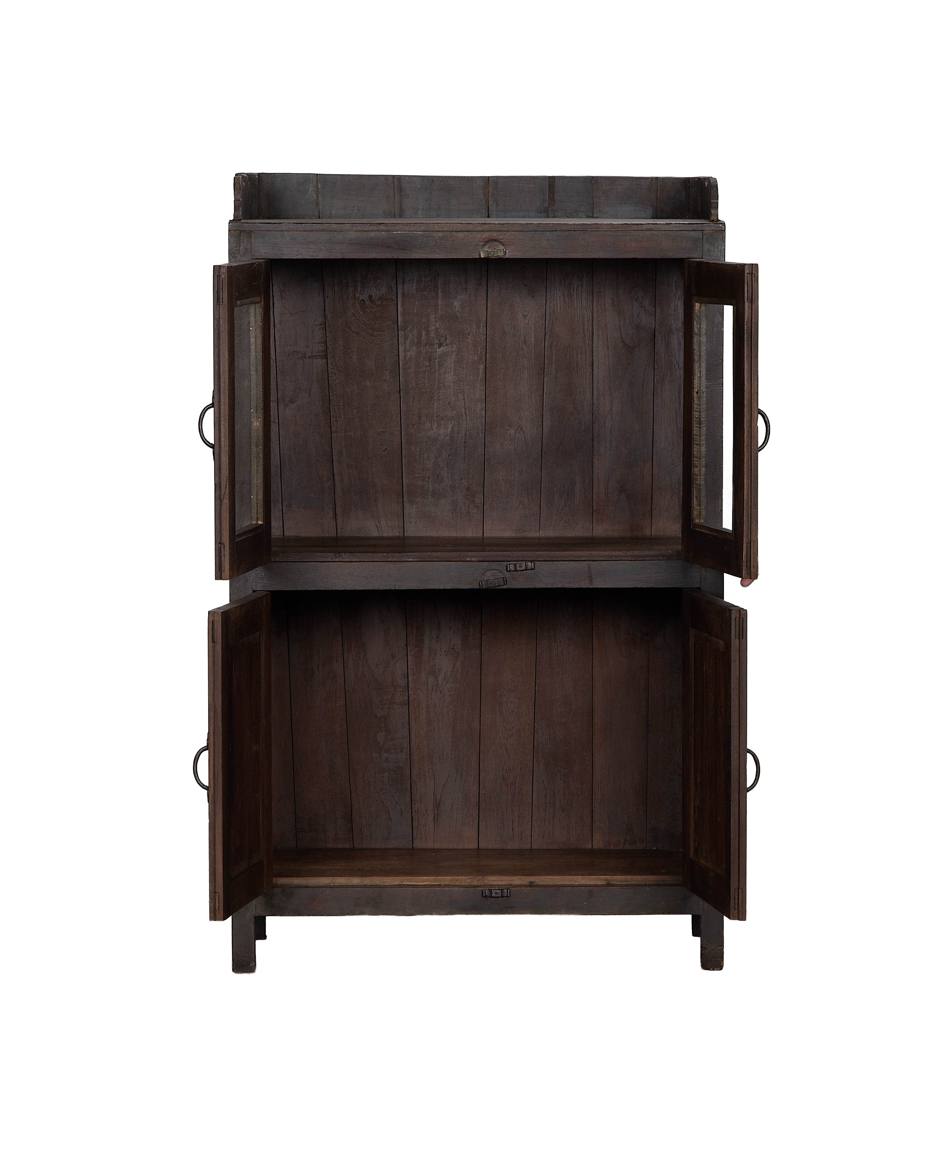 Wood Cabinet - Stained detail view