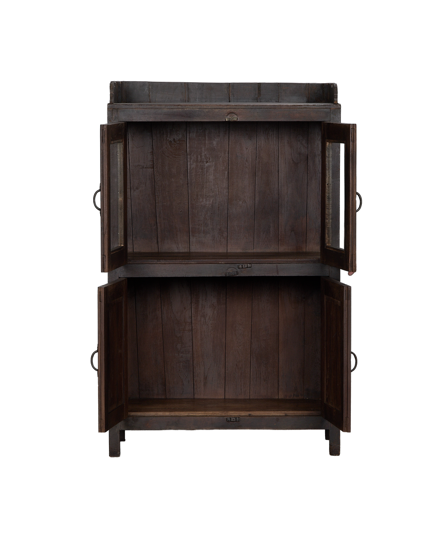 Wood Cabinet - Stained detail view