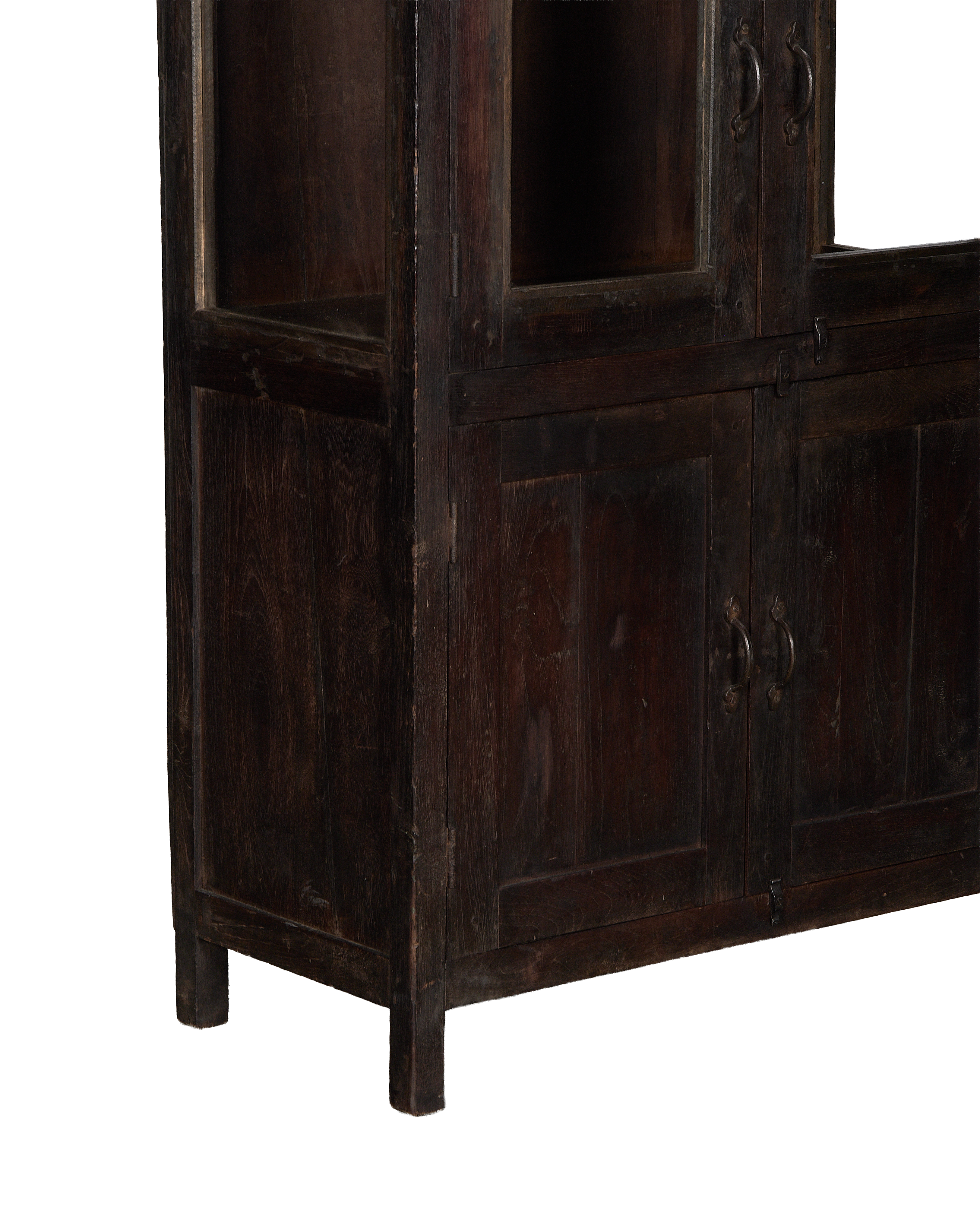 Wood Cabinet - Stained side view