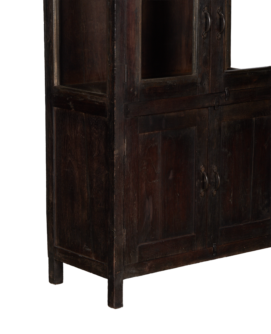 Wood Cabinet - Stained side view